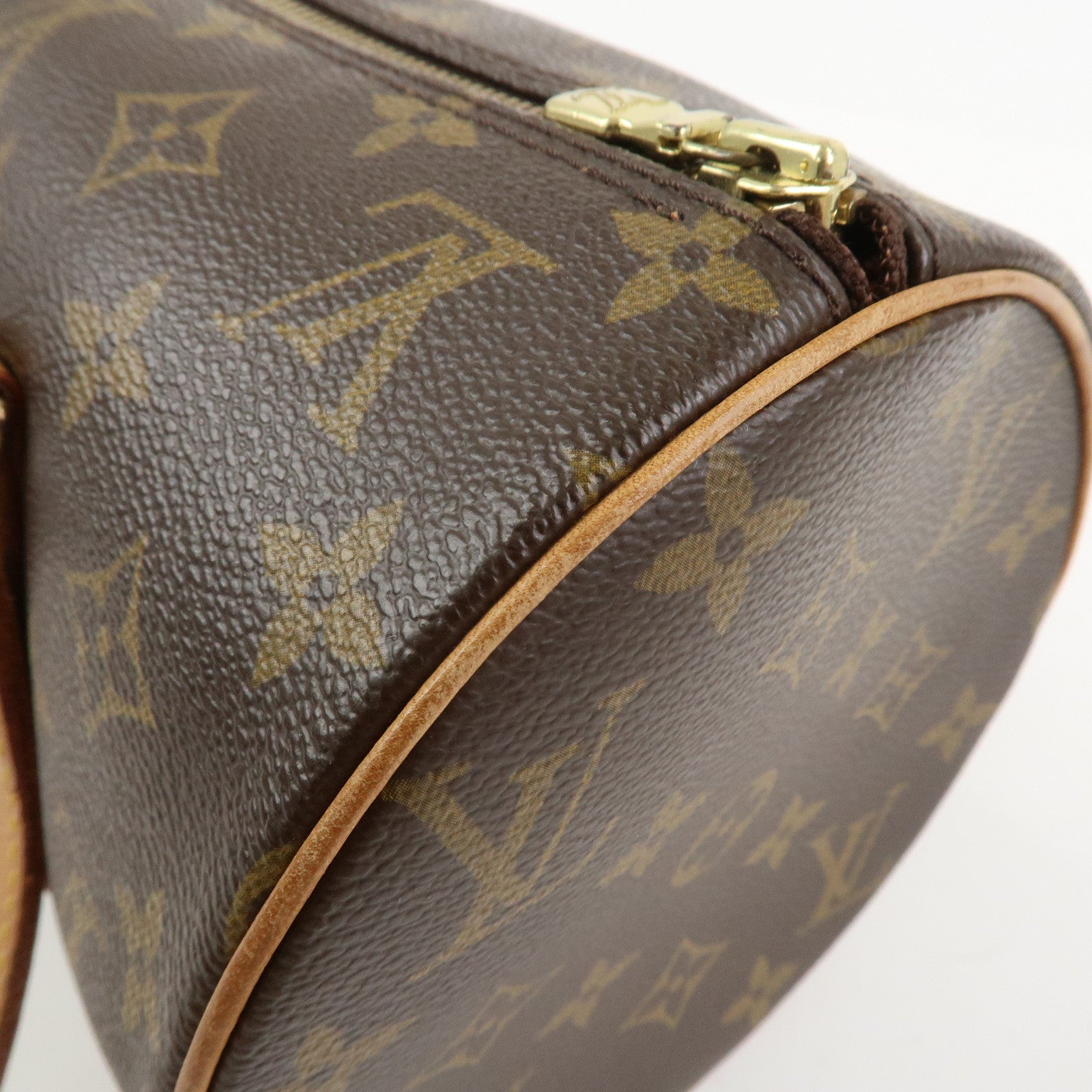 Louis Vuitton Monogram Papillon 30 Hand Bag Brown M51385