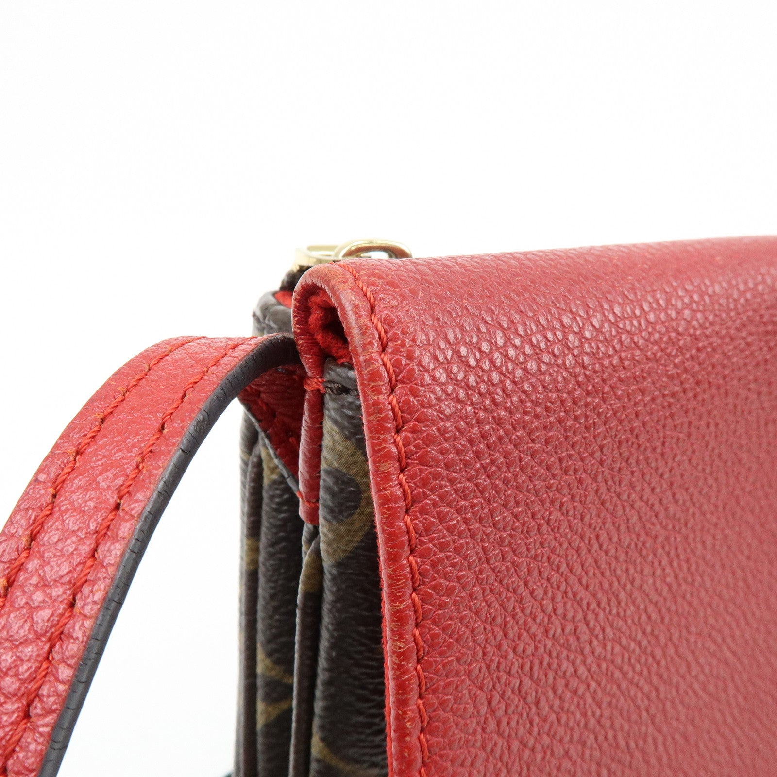 Louis Vuitton Monogram Twice Shoulder Crossbody Bag Cerise M50184