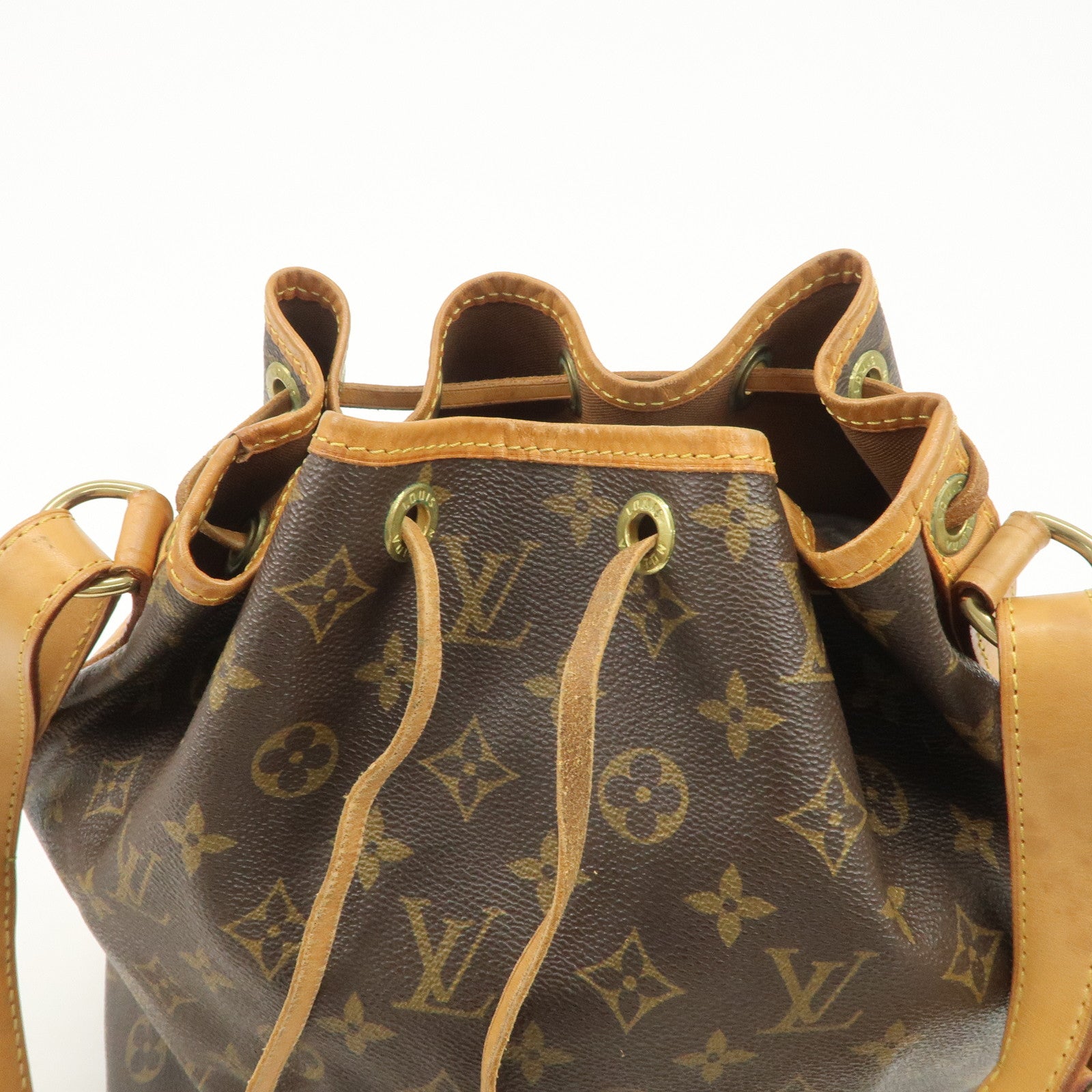 Louis Vuitton Monogram Canvas Petit Noe Shoulder Bag Brown M42226