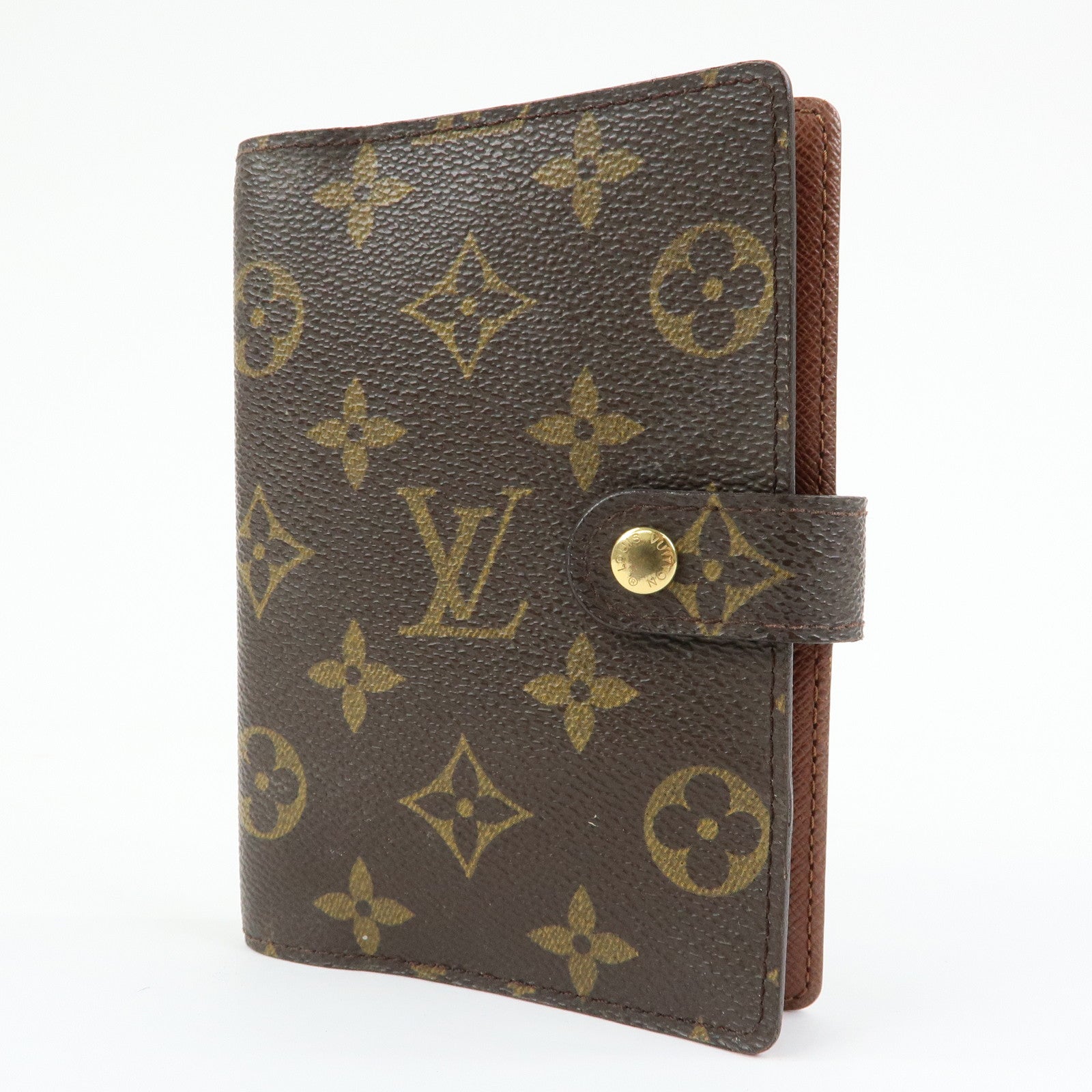 Louis Vuitton Monogram Agenda PM Planner Cover Brown R20005