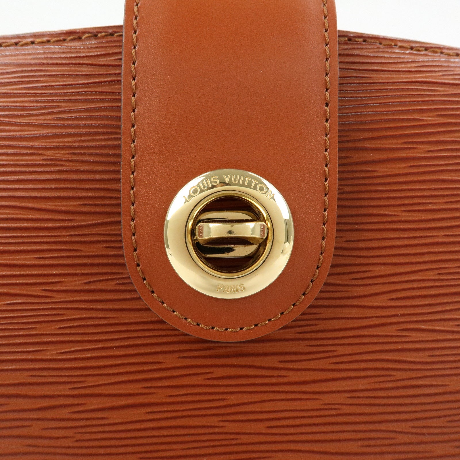 Louis Vuitton Epi Leather Capucines Shoulder Bag Kenya Brown M52343