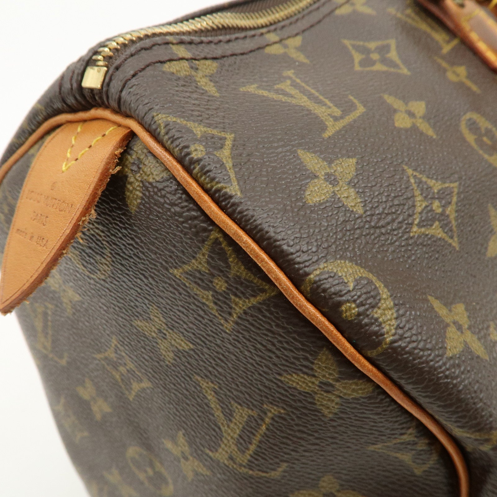 Louis Vuitton Monogram Speedy 40 Hand Bag Boston Bag Brown M41522