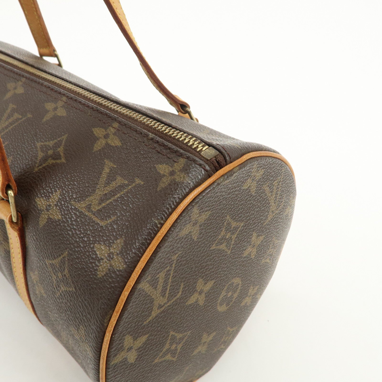 Louis Vuitton Monogram Papillon 30 Hand Bag New Style Brown M51385