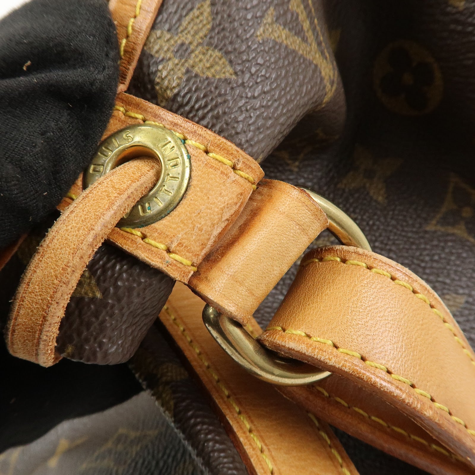 Louis Vuitton Monogram Petit Noe Shoulder Bag Brown M42226