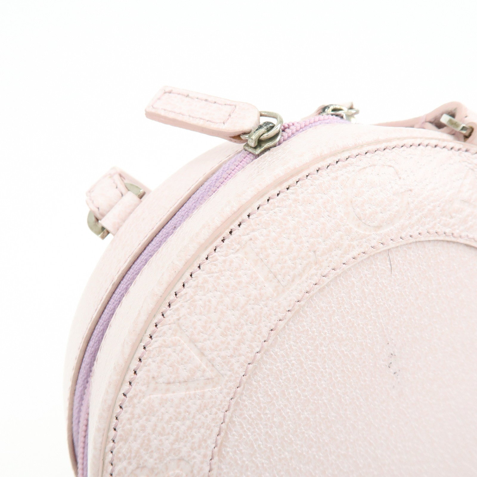 BVLGARI B-Zero1 Yo-Yo Leather Shoulder Bag Crossbody Bag Light Pink