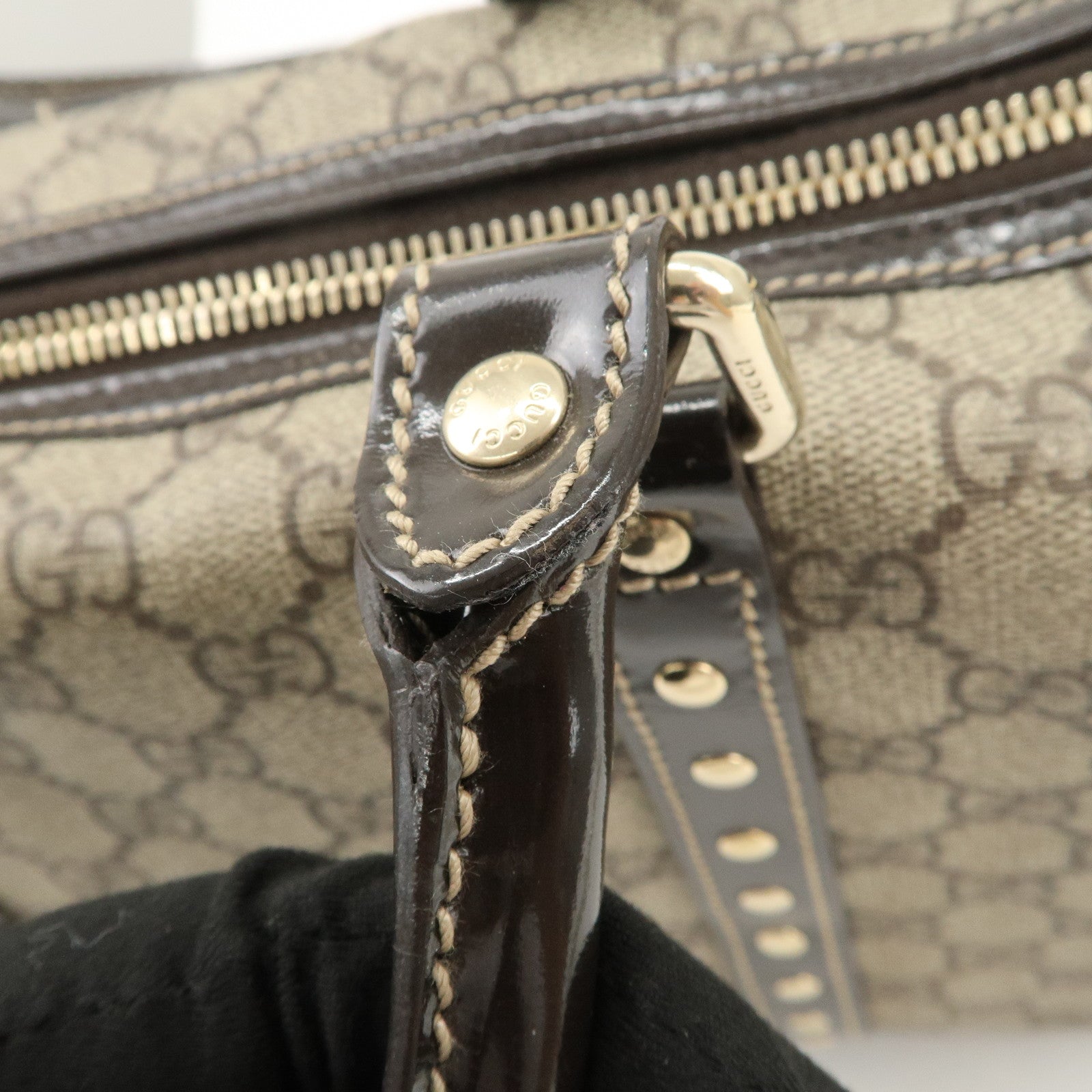 GUCCI GG Supreme Guccissima GG Plus Histoire Boston Bag 193603