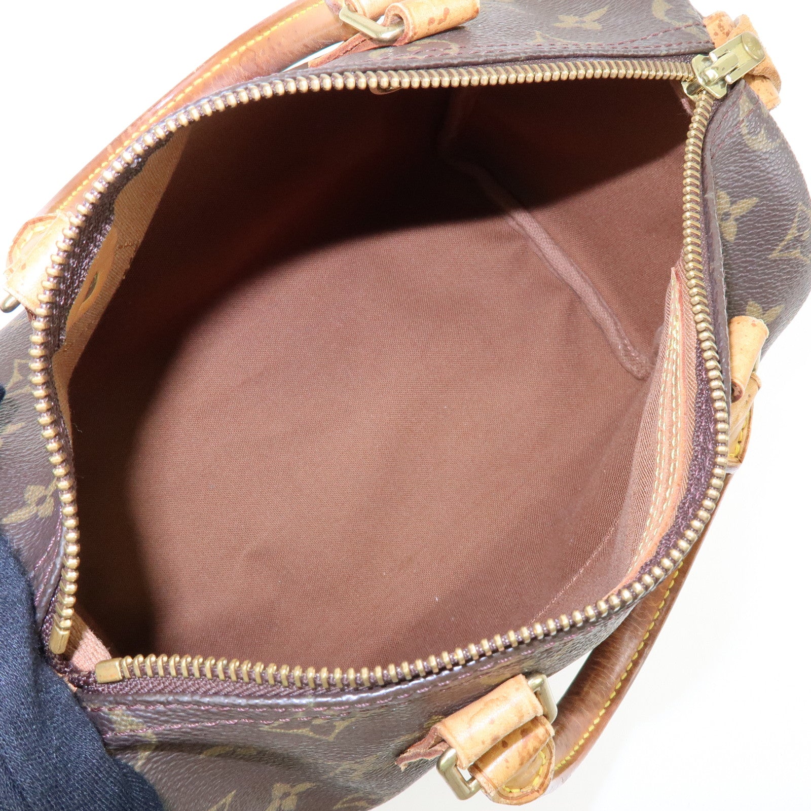 Louis Vuitton Monogram Speedy 25 Boston Bag Hand Bag Brown M41528