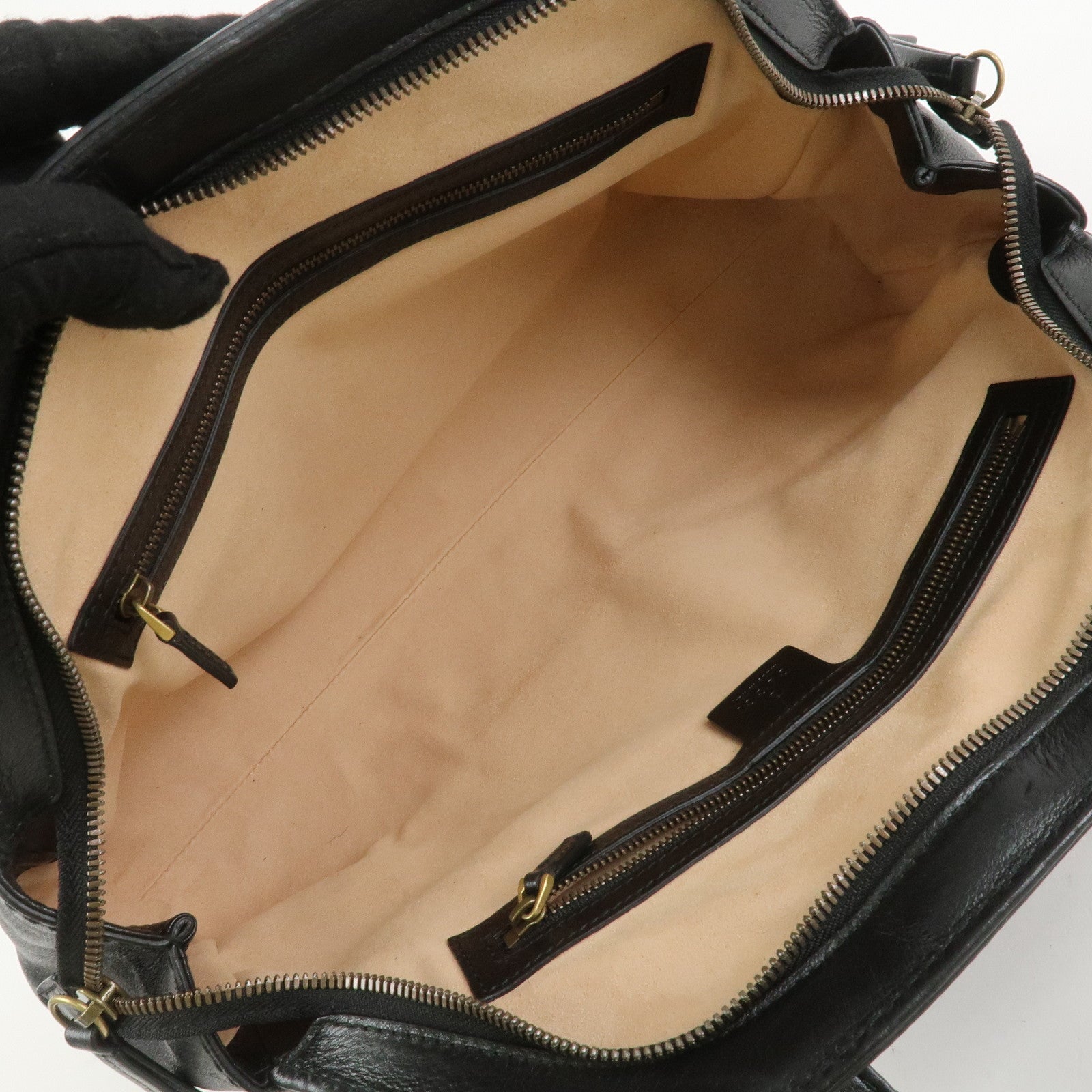 GUCCI GG Marmont Leather 2Way Shoulder Bag Hand Bag Black 516459