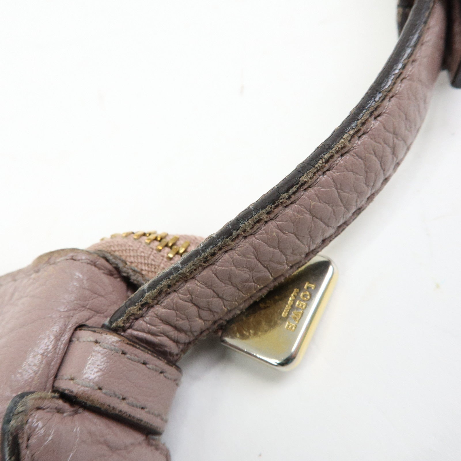 LOEWE Heritage Calf Leather Shoulder Bag Crossbody Bag Pink