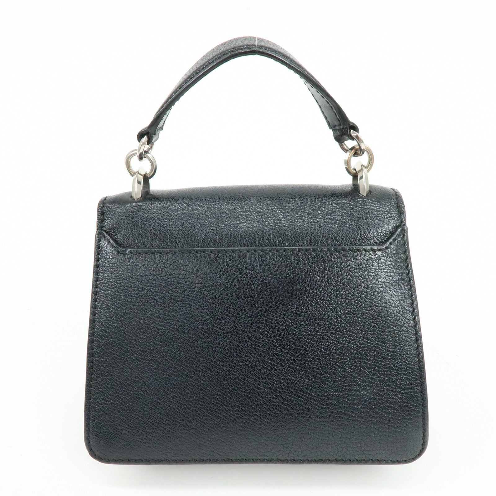 Jimmy Choo Madeline Leather Rhinestone 2Way Hand Shoulder Bag Black