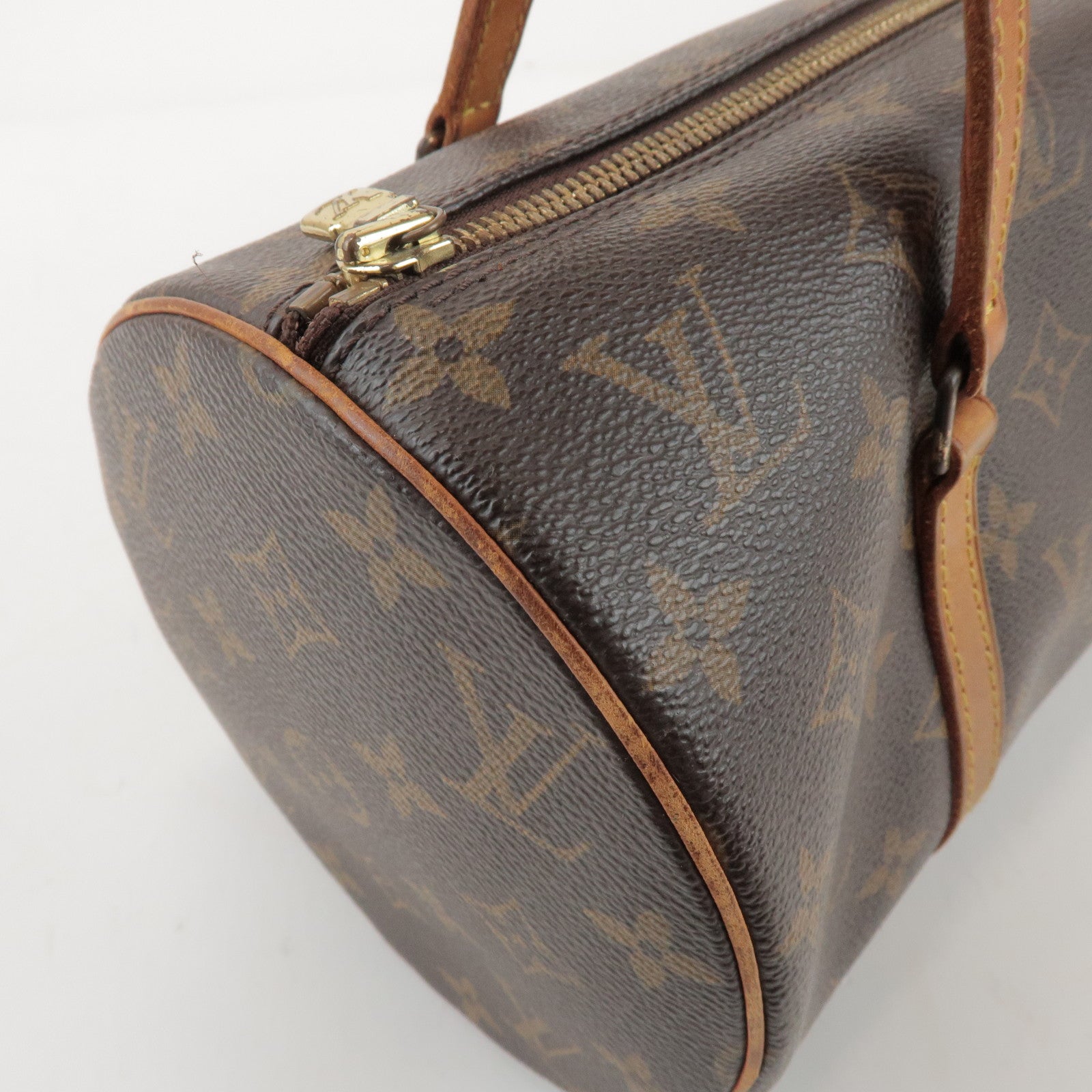 Louis Vuitton Monogram Papillon 30 Hand Bag Brown M51385