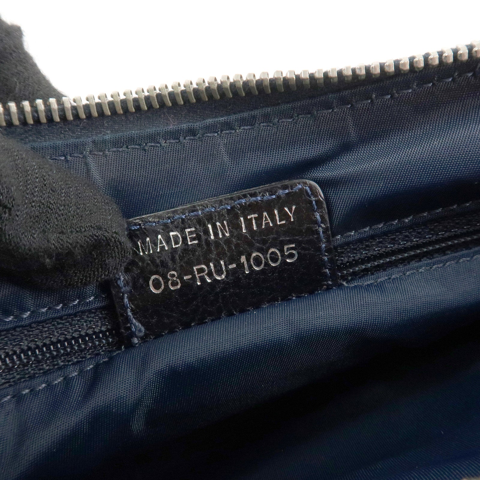 Christian Dior Flight Line Trotter Canvas Leather Shoulder Bag Denim Used