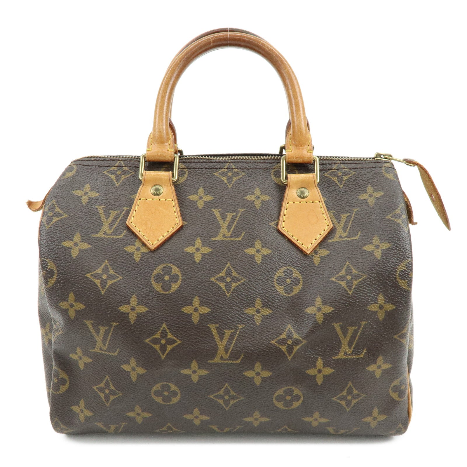 Louis Vuitton Monogram Speedy 25 Boston Bag Hand Bag Brown M41528