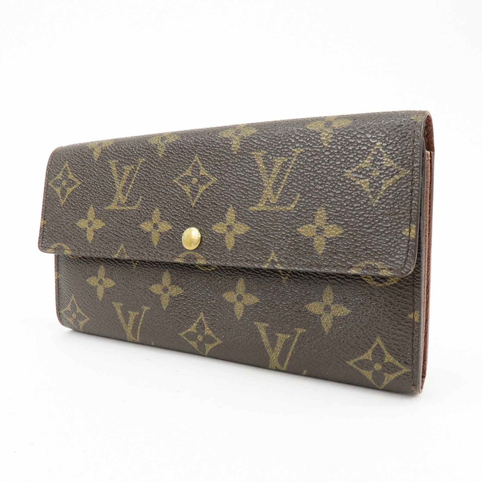 Louis Vuitton Monogram Portefeuille Sarah Long Wallet Brown M61734