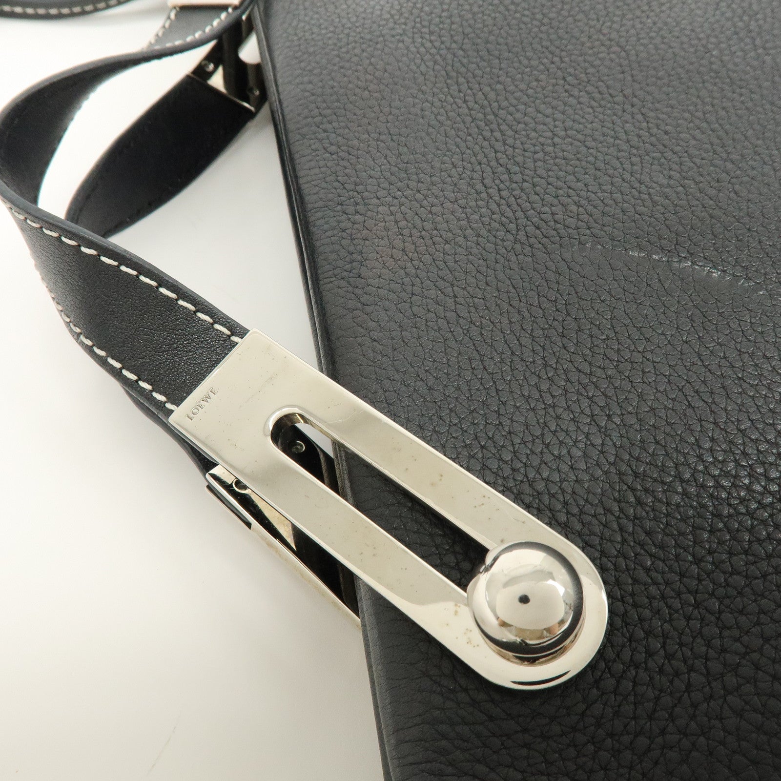 LOEWE Anagram Missy Small Calf Leather 2Way Bag Shoulder Bag Black