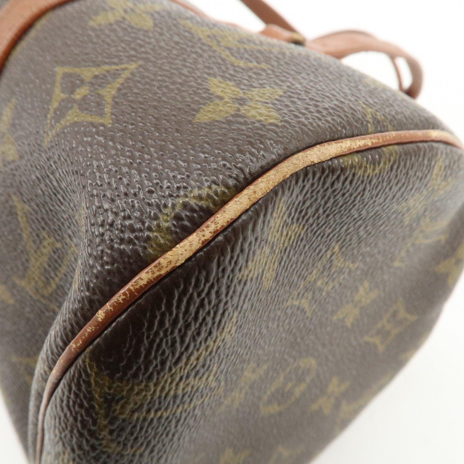 Louis Vuitton Monogram Papillon 30 Hand Bag Brown Old Style M51365