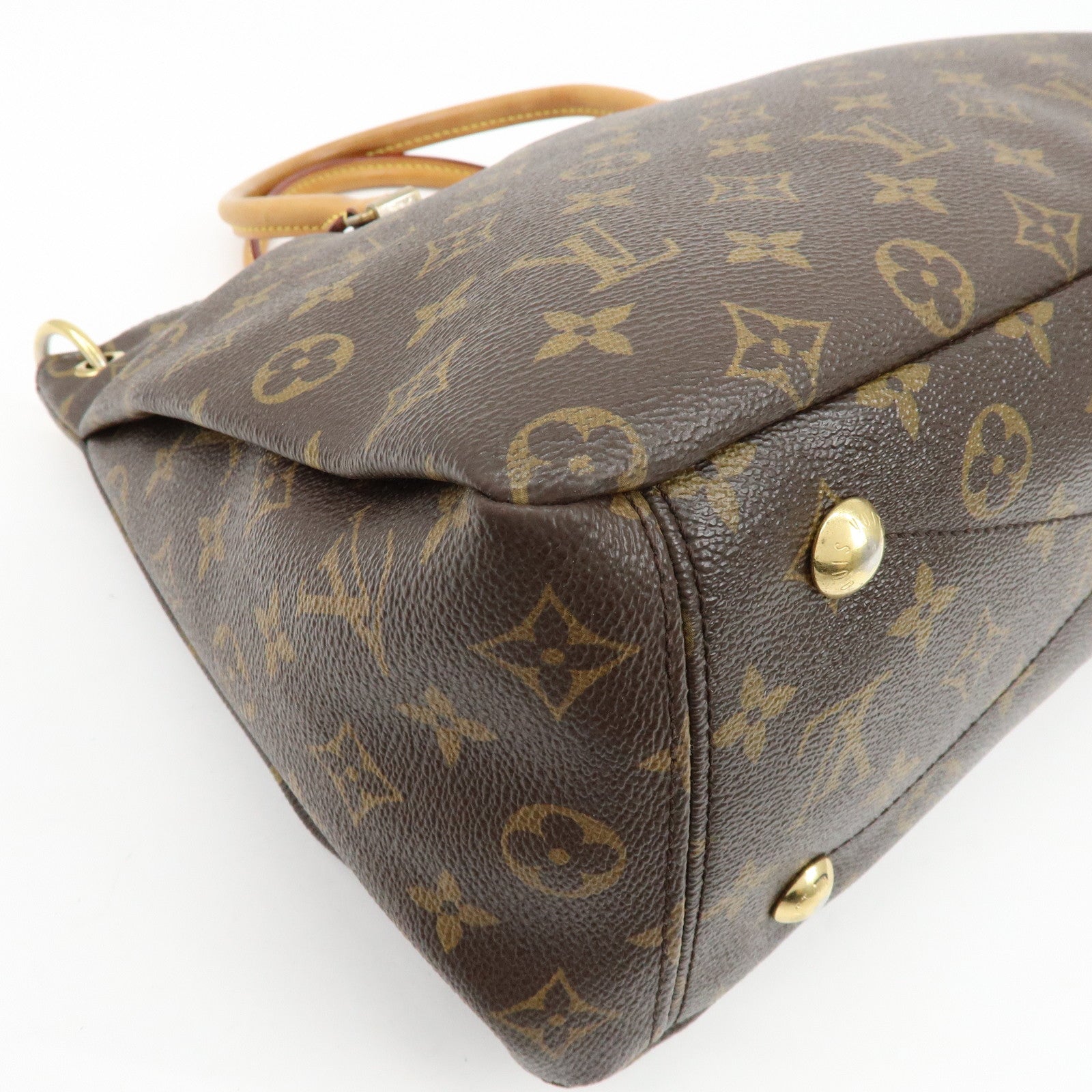 Louis Vuitton Monogram Pallas 2Way Bag Brown Rose Ballerine M40468