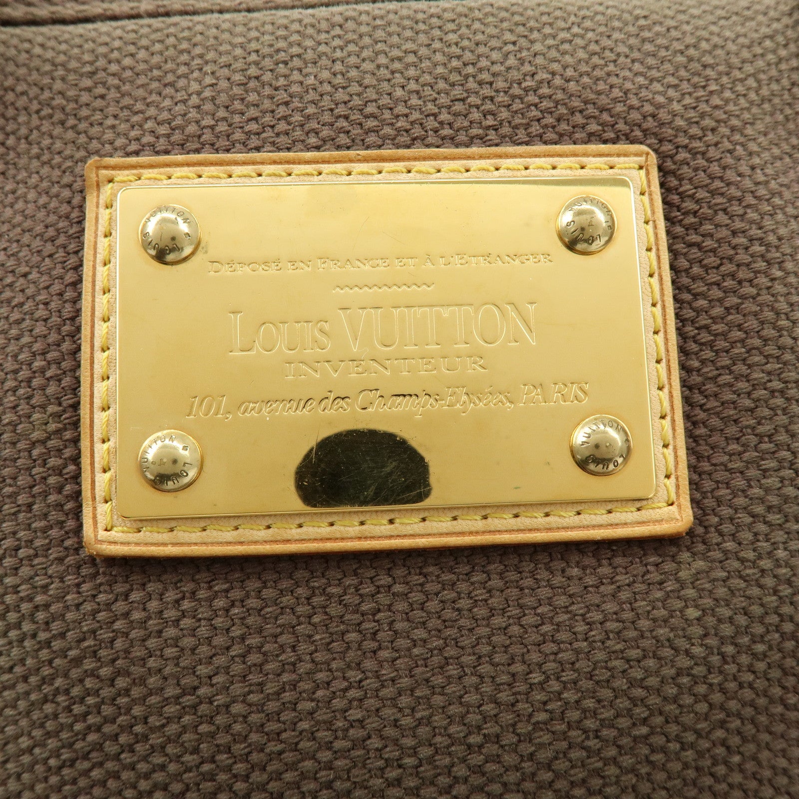 Louis Vuitton Antigua Cabas MM Tote Bag Shoulder Bag Brown M40086