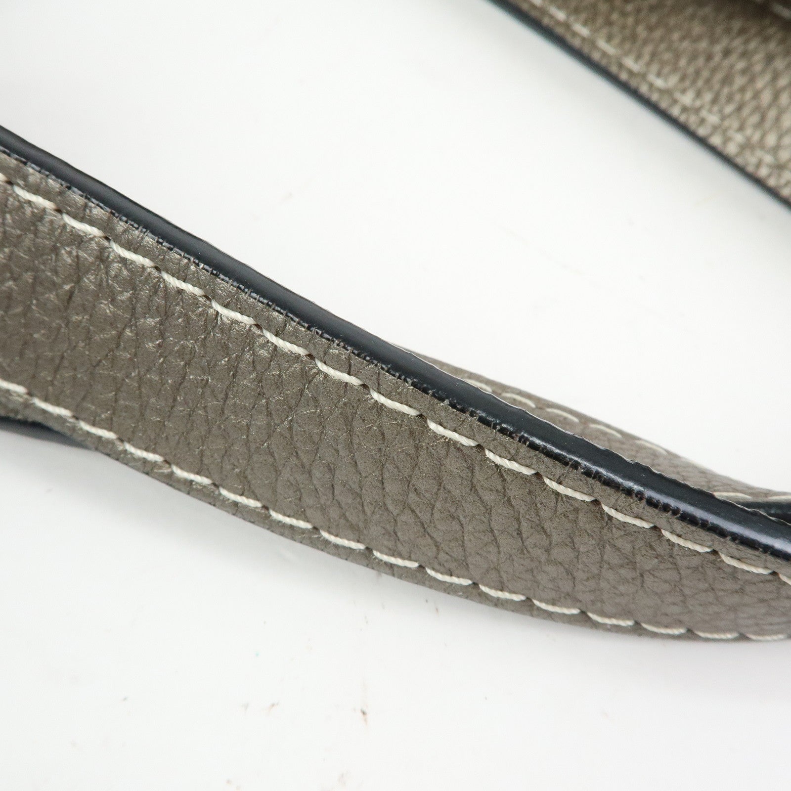 LOEWE New Road Line Repeat Anagram Canvas Calf Leather Hand Bag