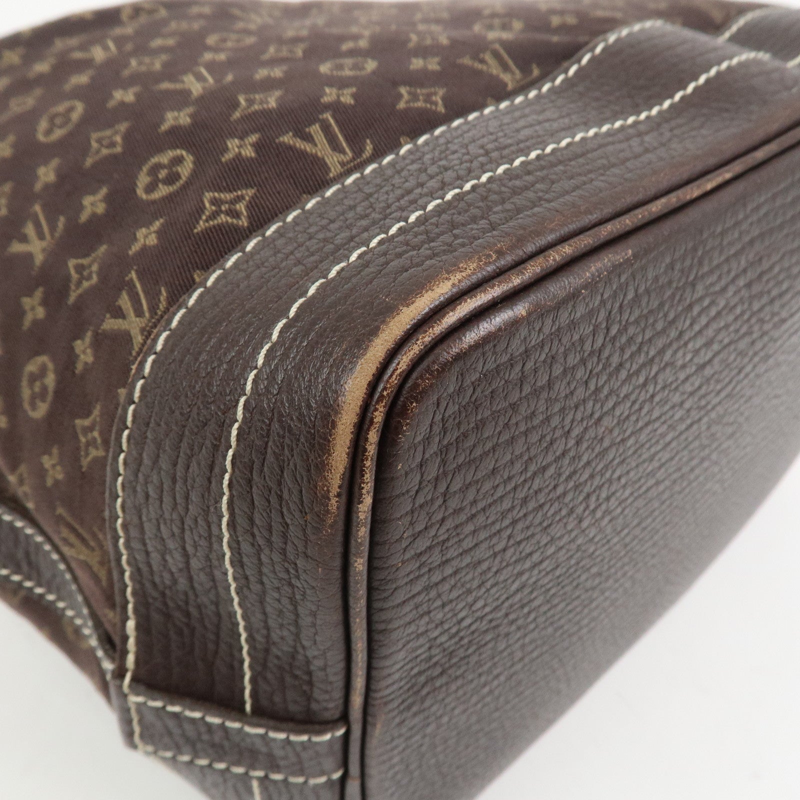 Louis Vuitton Monogram Mini Lin Noe Shoulder Bag Ebene M95229