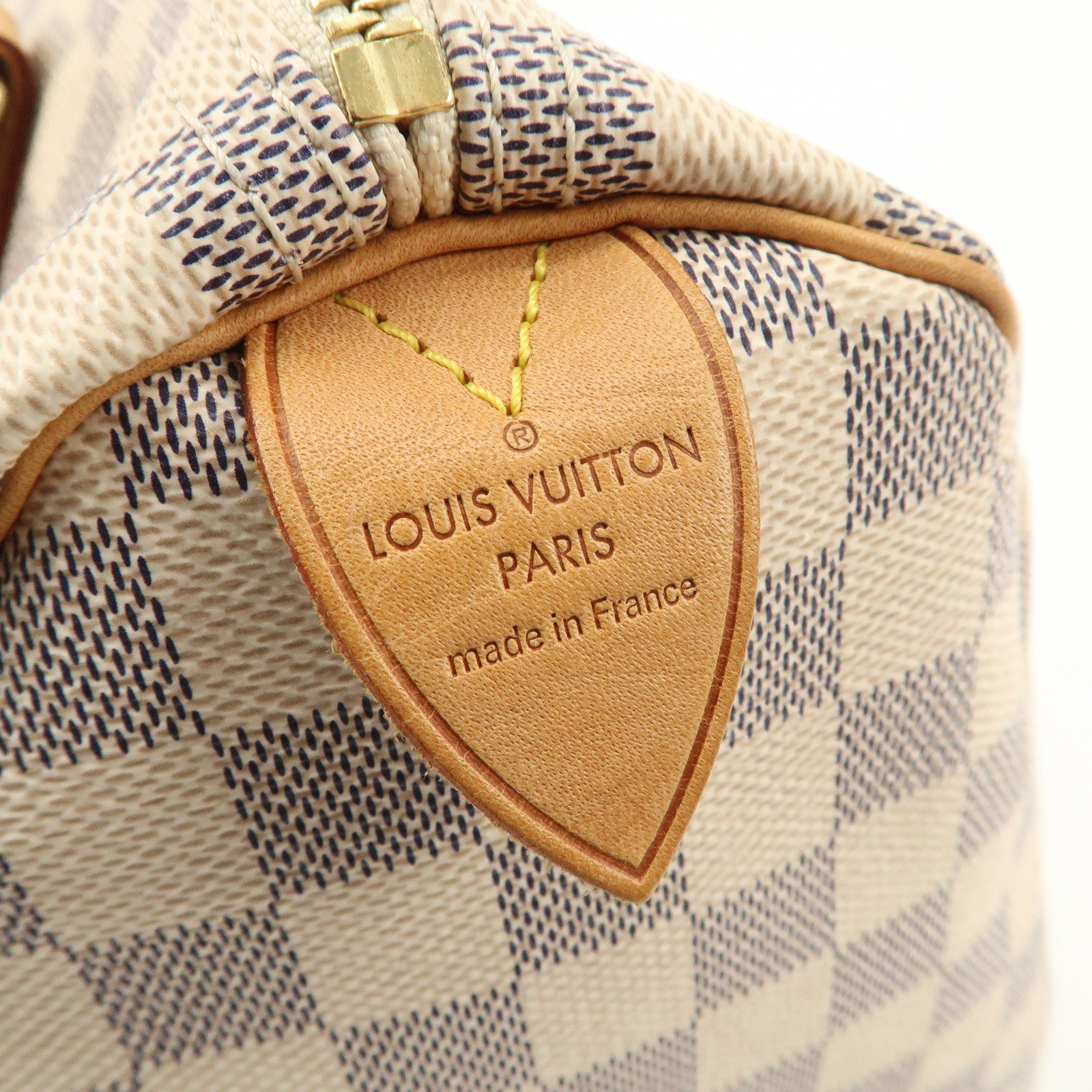 Louis Vuitton Damier Azur Speedy 30 Hand Bag Boston Bag N41533 Used