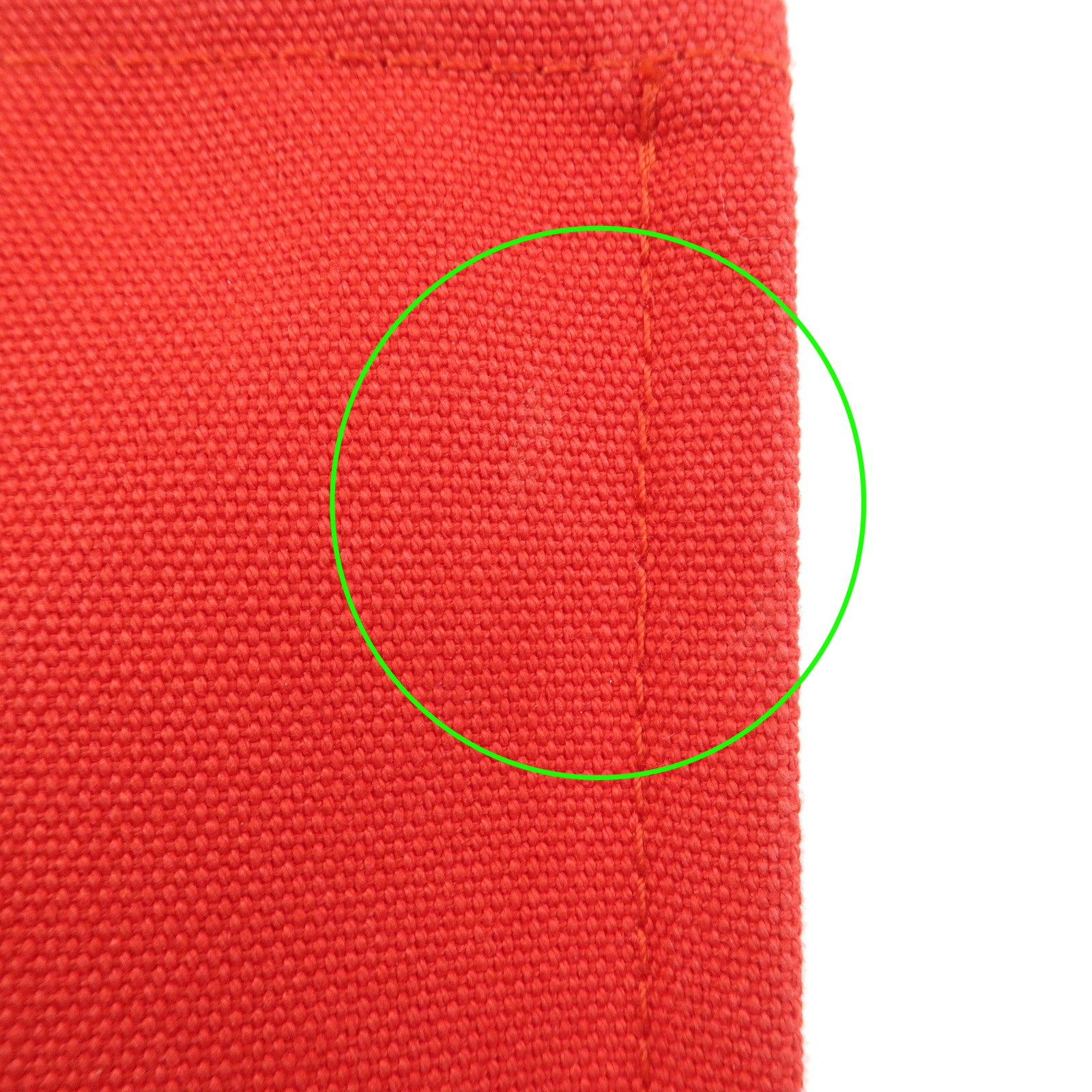 HERMES Yachting GM Canvas Flat Pouch Cosmetic Pouch Rouge