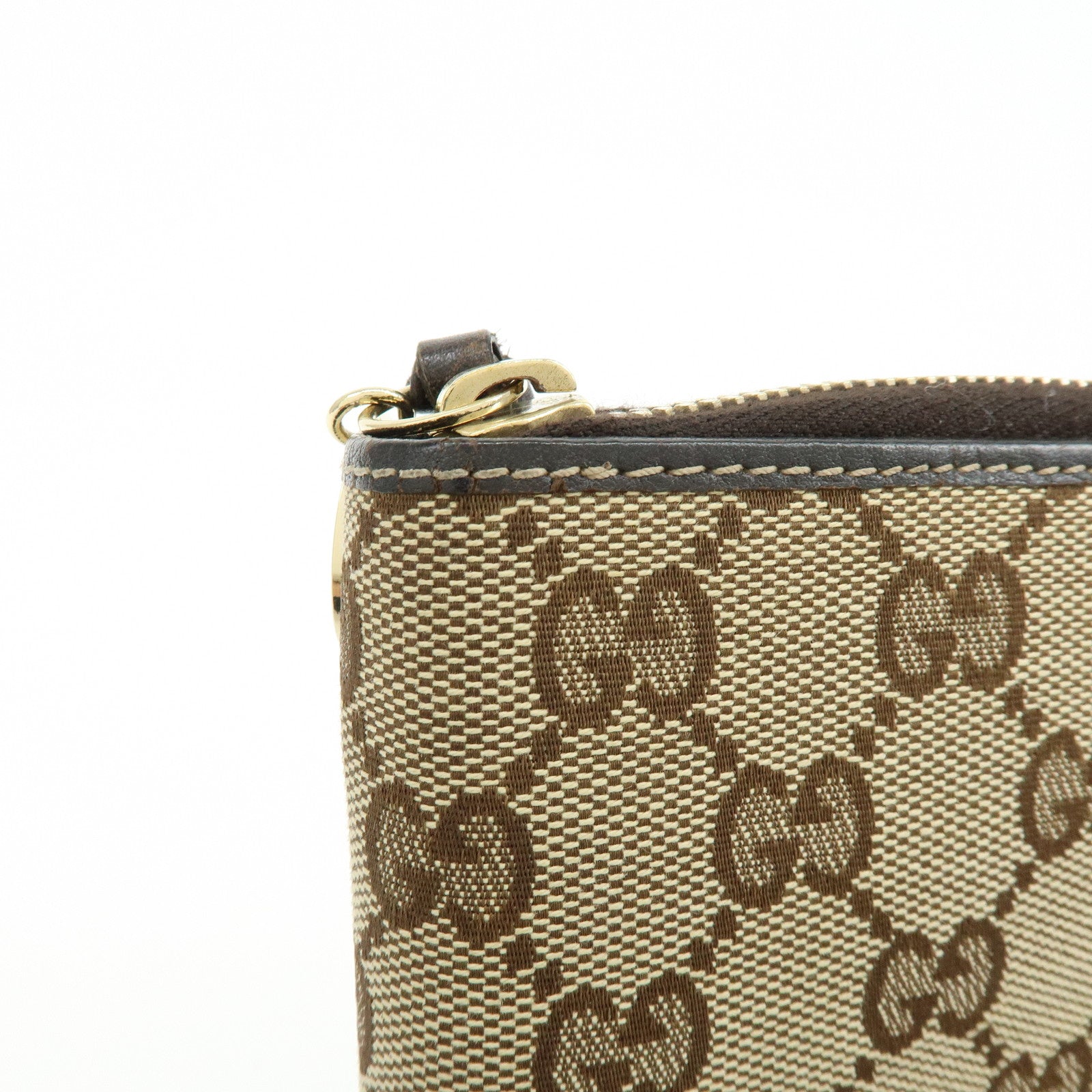 GUCCI Gucciori Leather GG Canvas Agenda Cover Beige Brown 233152