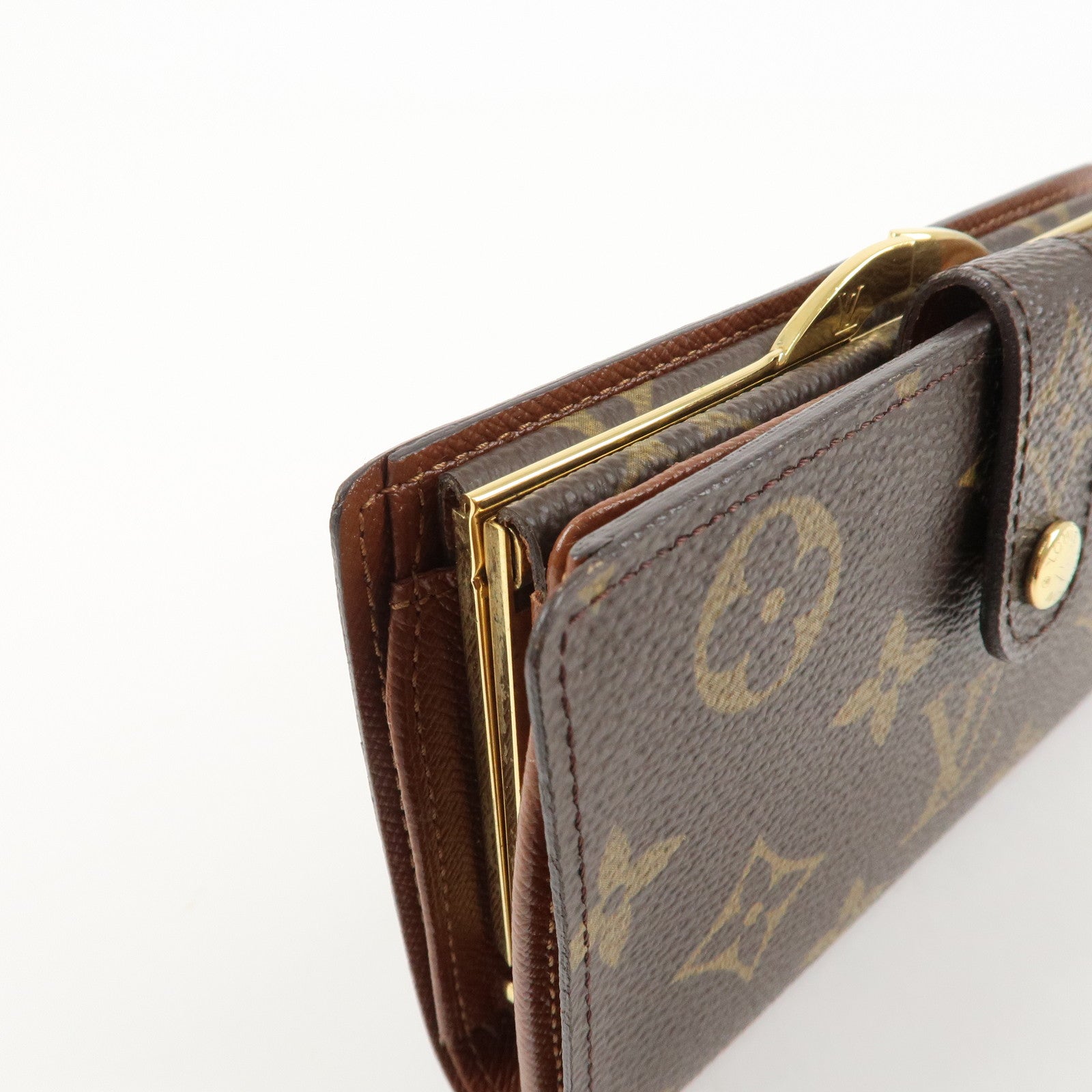 Louis Vuitton Monogram Porte Monnaie Billets Viennois Wallet M61663 Used