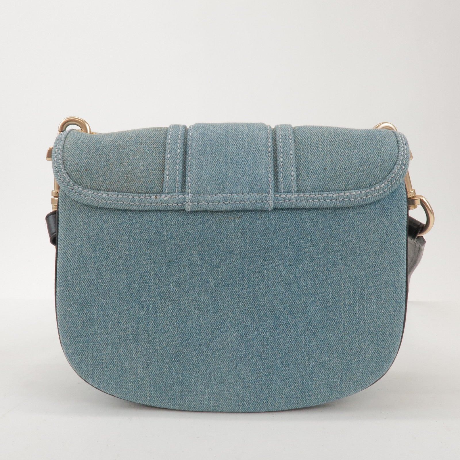 Chloe See by Chloe Hana Denim Leather Shoulder Bag Denim