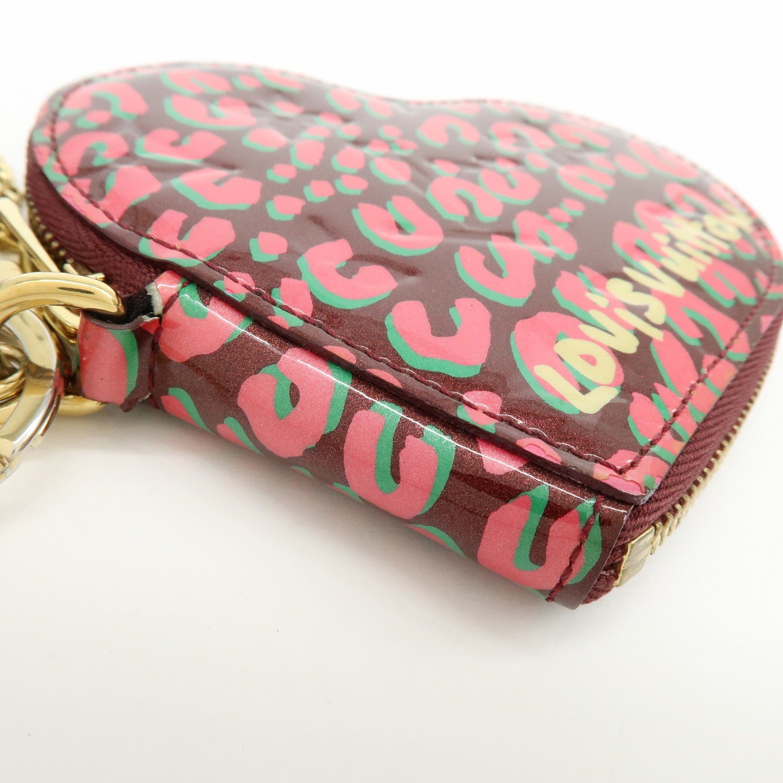 Louis Vuitton Monogram Vernis Porte Monnaie Coeur Coin Case M91474