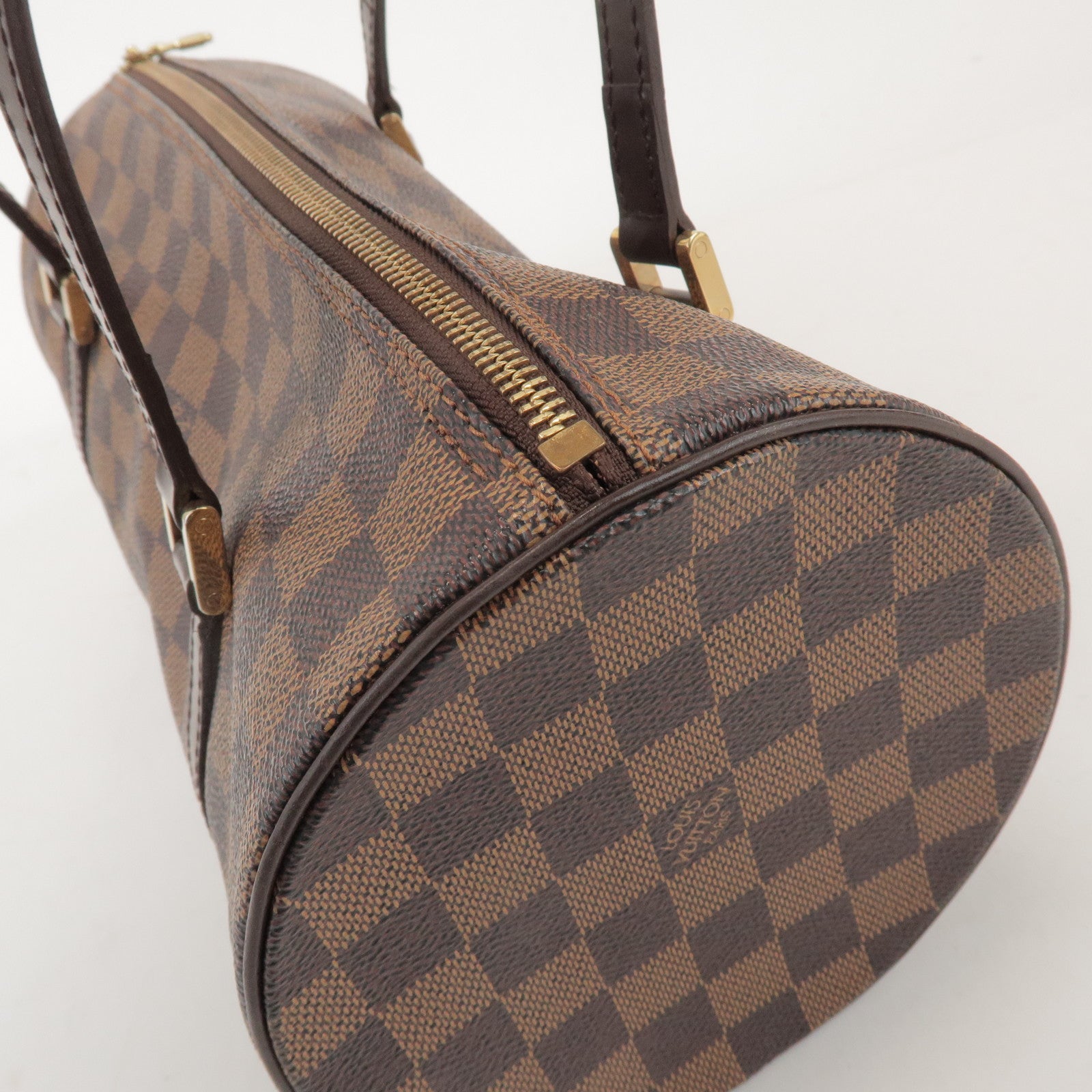 Louis Vuitton Damier Ebene Papillon 30 Hand Bag Brown N51303