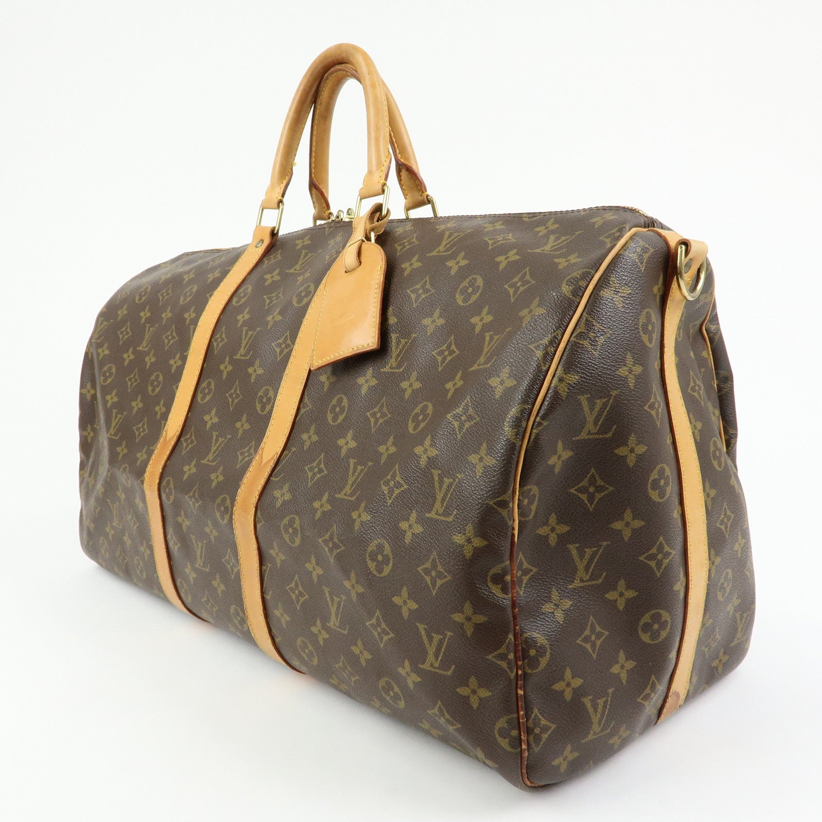 Louis Vuitton Monogram Keep All Bandouliere 55 Boston Bag M41414