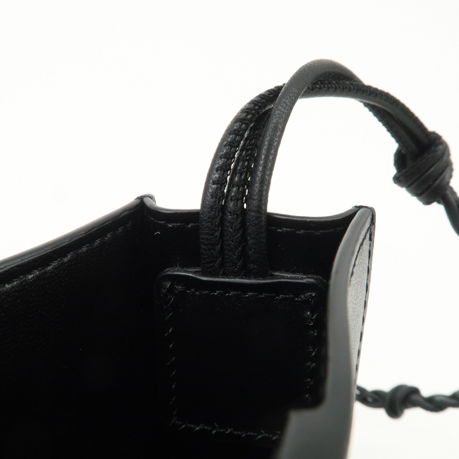 Jil Sander Leather Tangle Bag Shoulder Bag Black