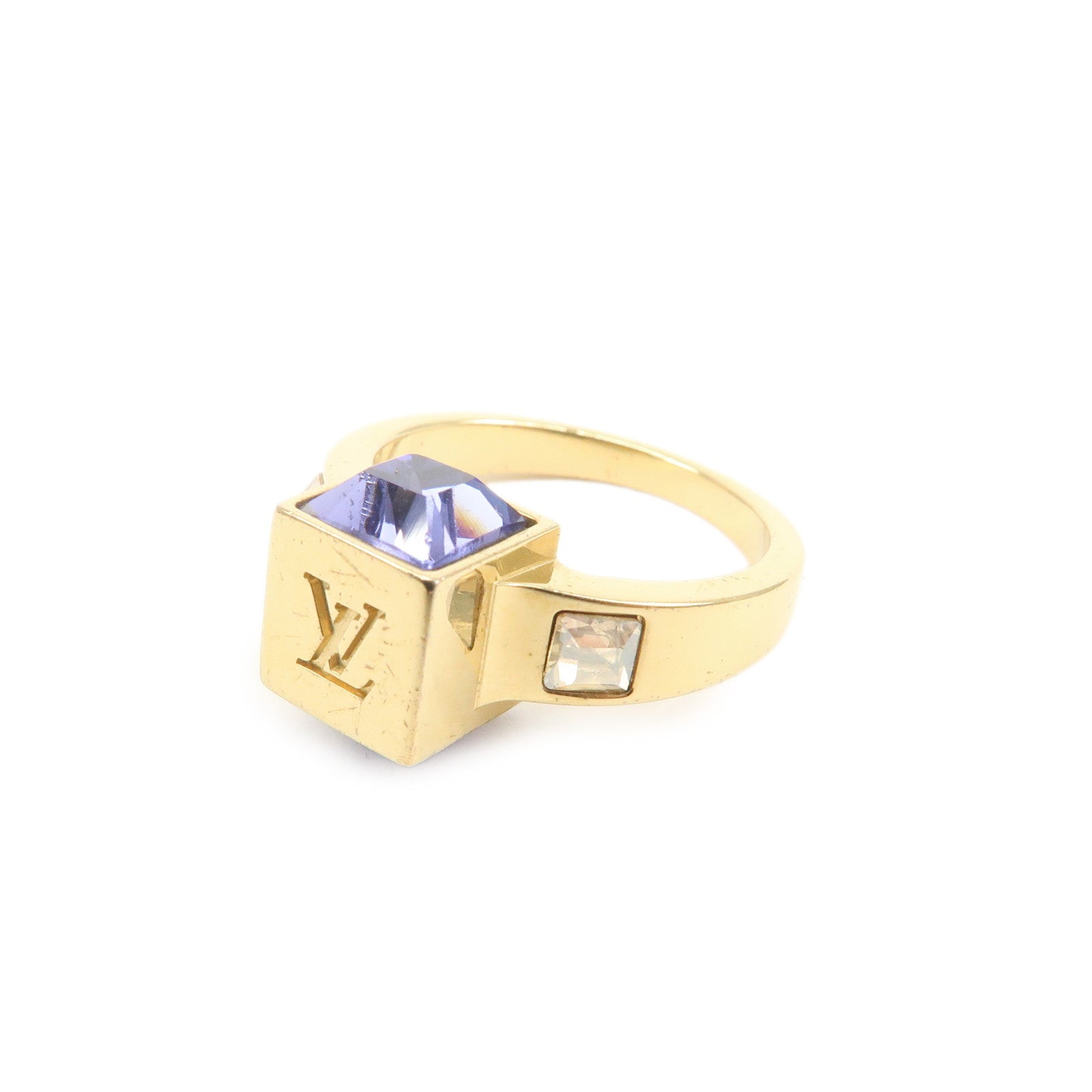 Louis Vuitton Collier Gamble Bague S Metal Ring Gold M65009