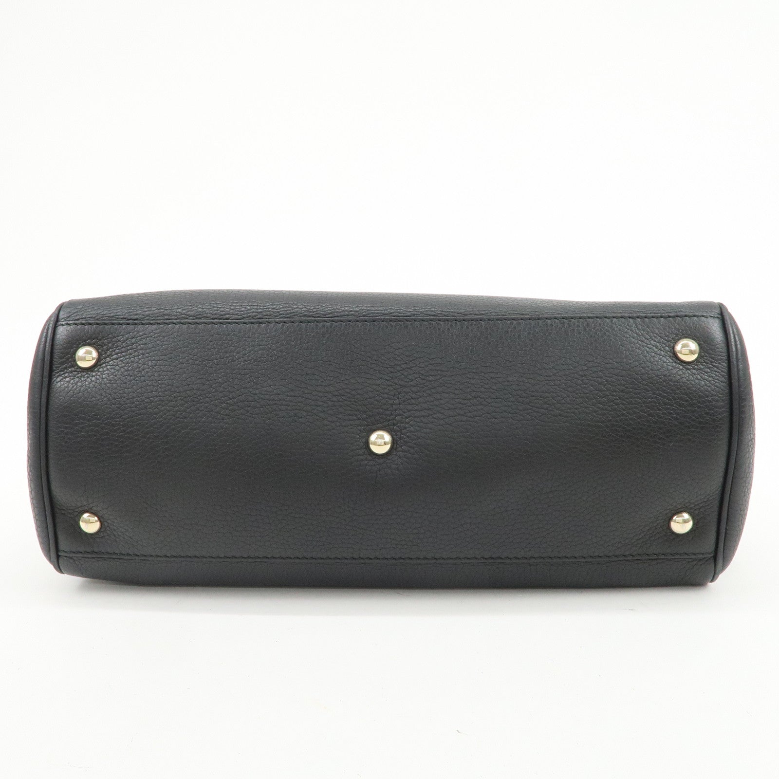 GUCCI Bamboo Shopper Medium 2Way Bag Shoulder Bag Black 323660