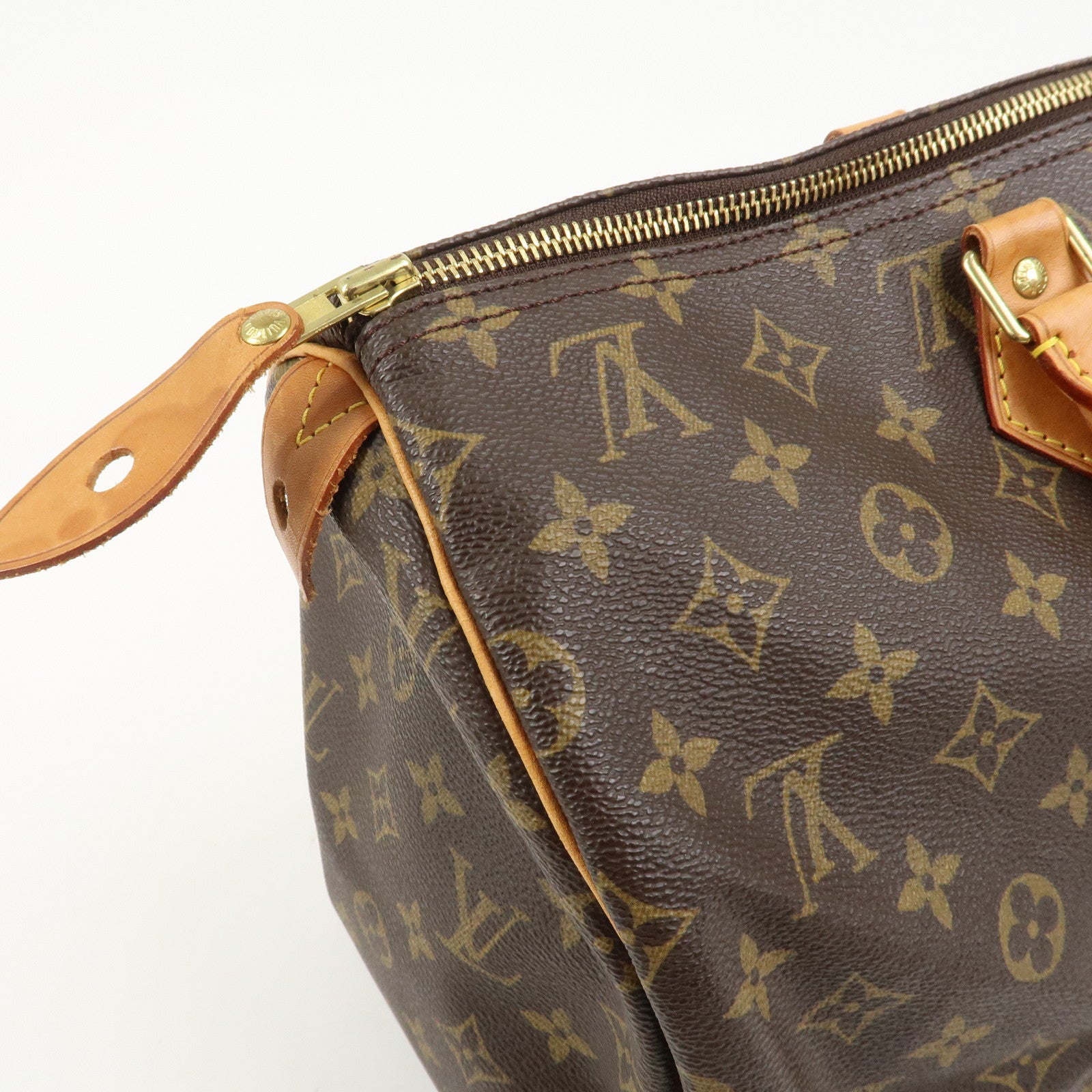 Louis Vuitton Monogram Speedy 40 Hand Bag Boston Bag Brown M41522