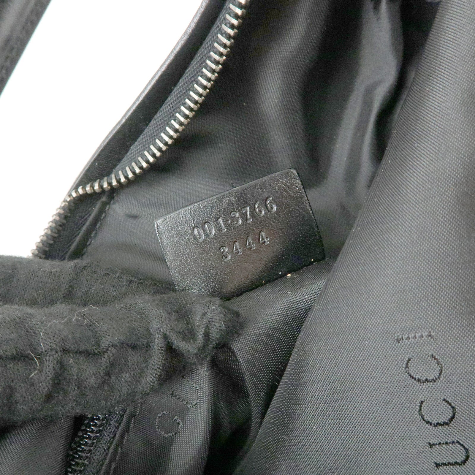 GUCCI Leather Shoulder Bag Hand Bag Black 001・3766