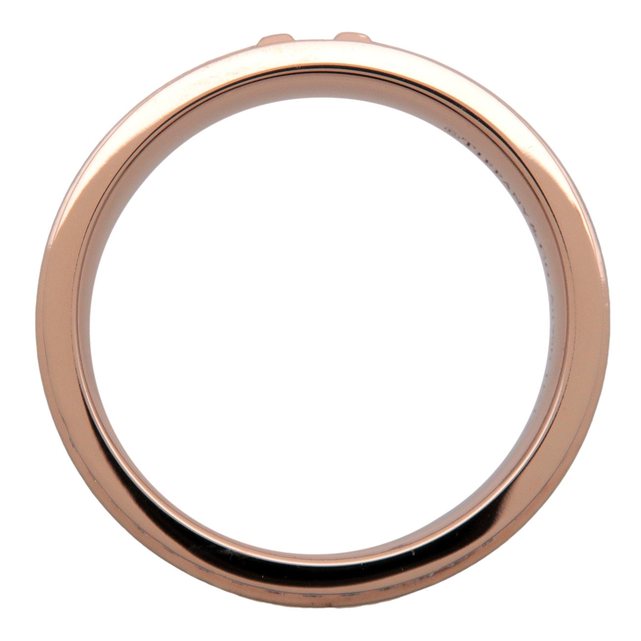 Tiffany & Co T Narrow Full Pave Diamond Ring 750PG Rose Gold US6