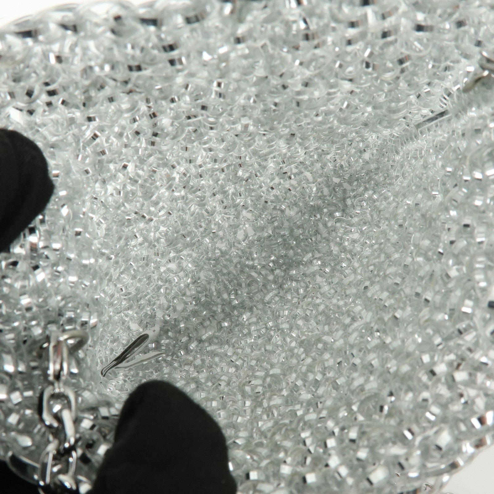 ANTEPRIMA PVC 2Way Bag Hand Bag Shoulder Bag Silver