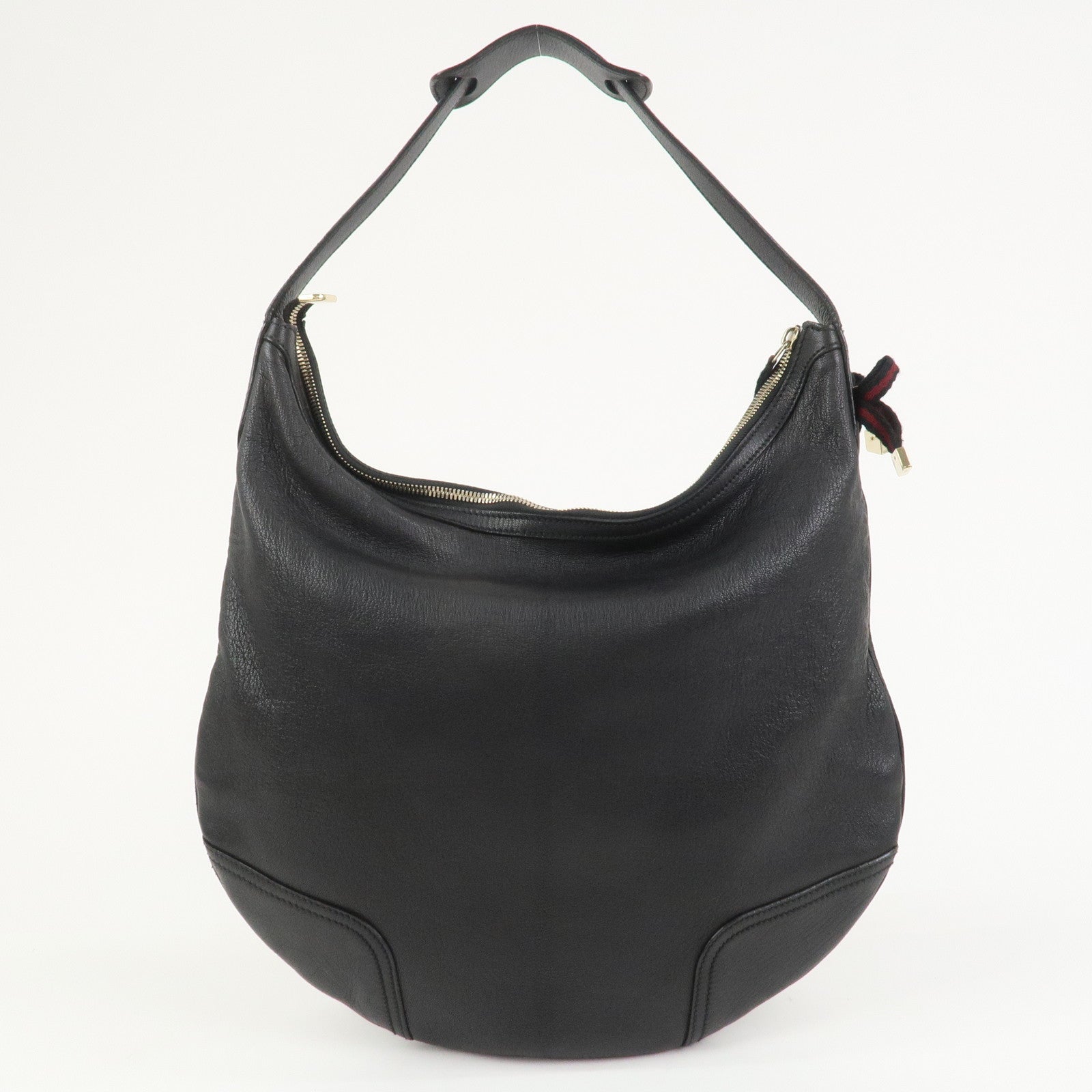 GUCCI Princy Sherry Leather Shoulder Bag Hand Bag Black 162882