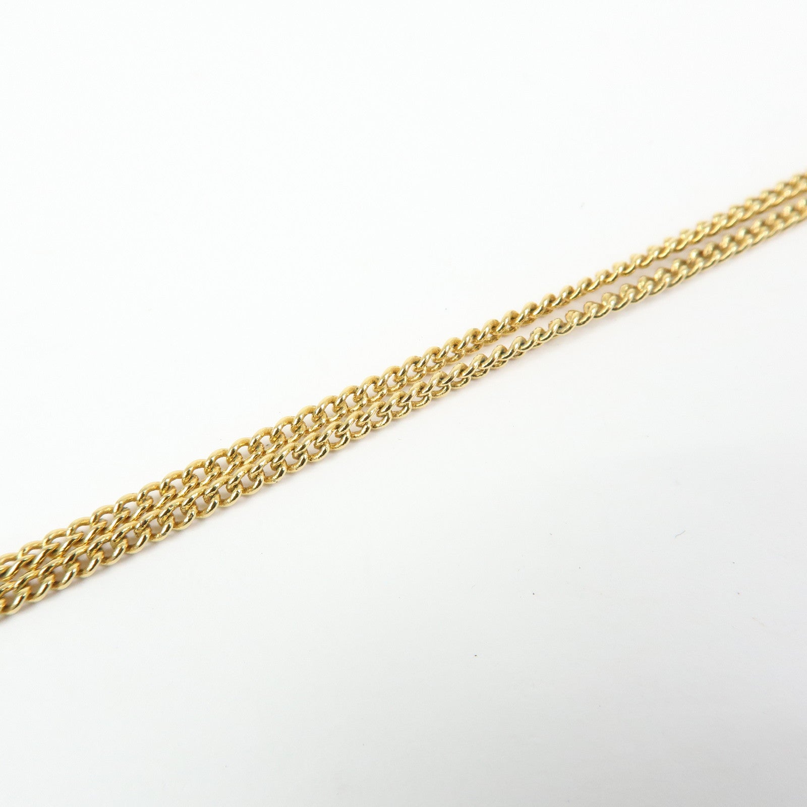 Louis Vuitton Metal Monogram Ring Necklace Gold M80189