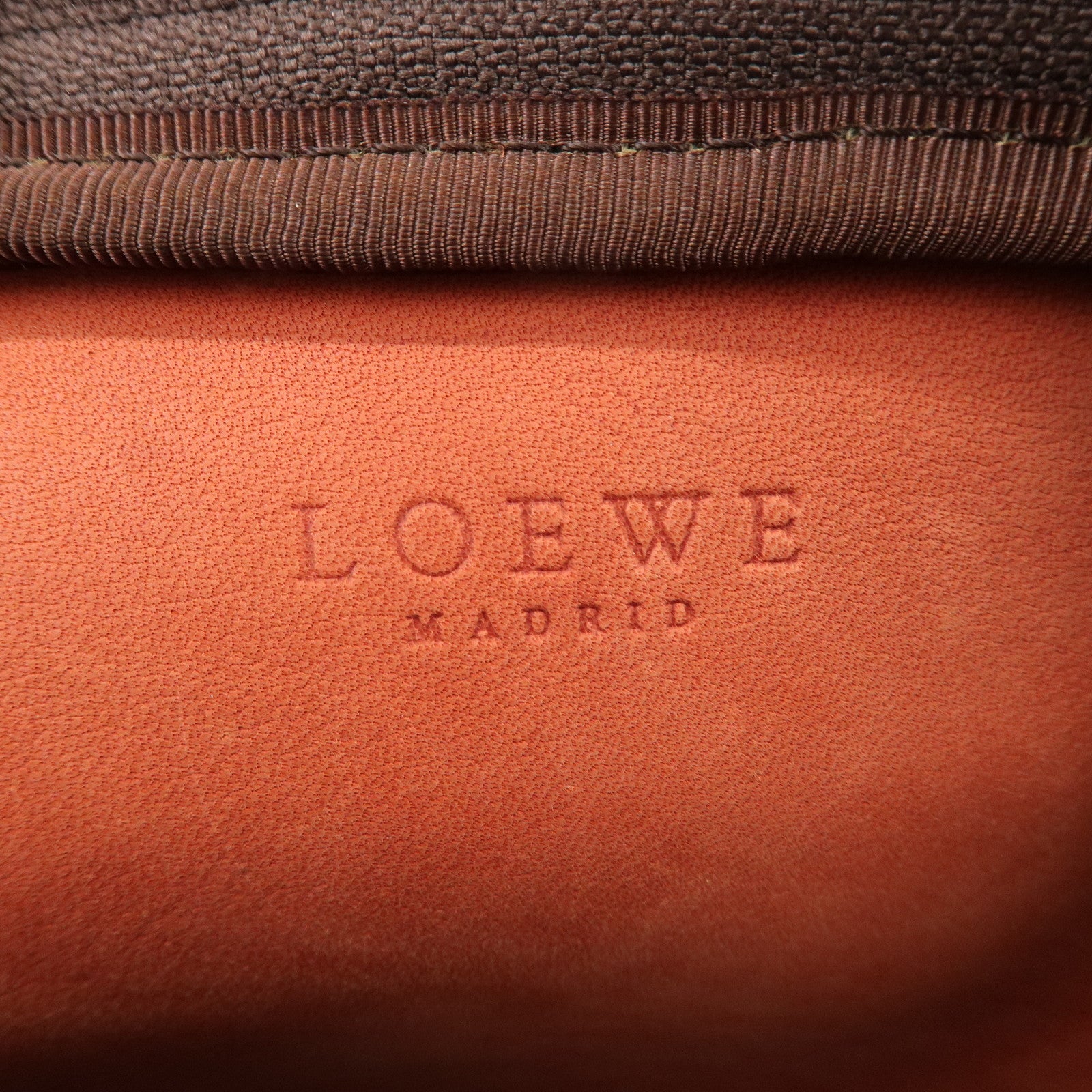 LOEWE Anagram Suede Leather Shoulder Bag Crossbody Bag Brown