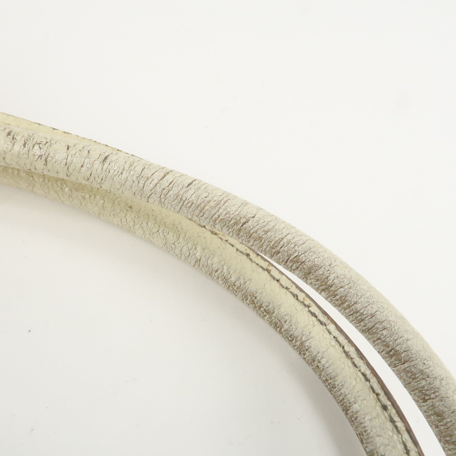 GUCCI Jackie Leather Shoulder Bag Hand Bag Ivory Silver HDW Used