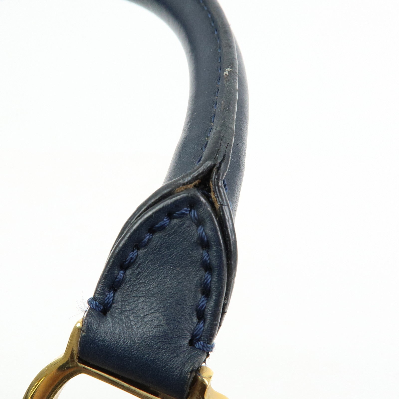 Christian Dior Trotter Jacguard Leather Mini Boston Bag Navy