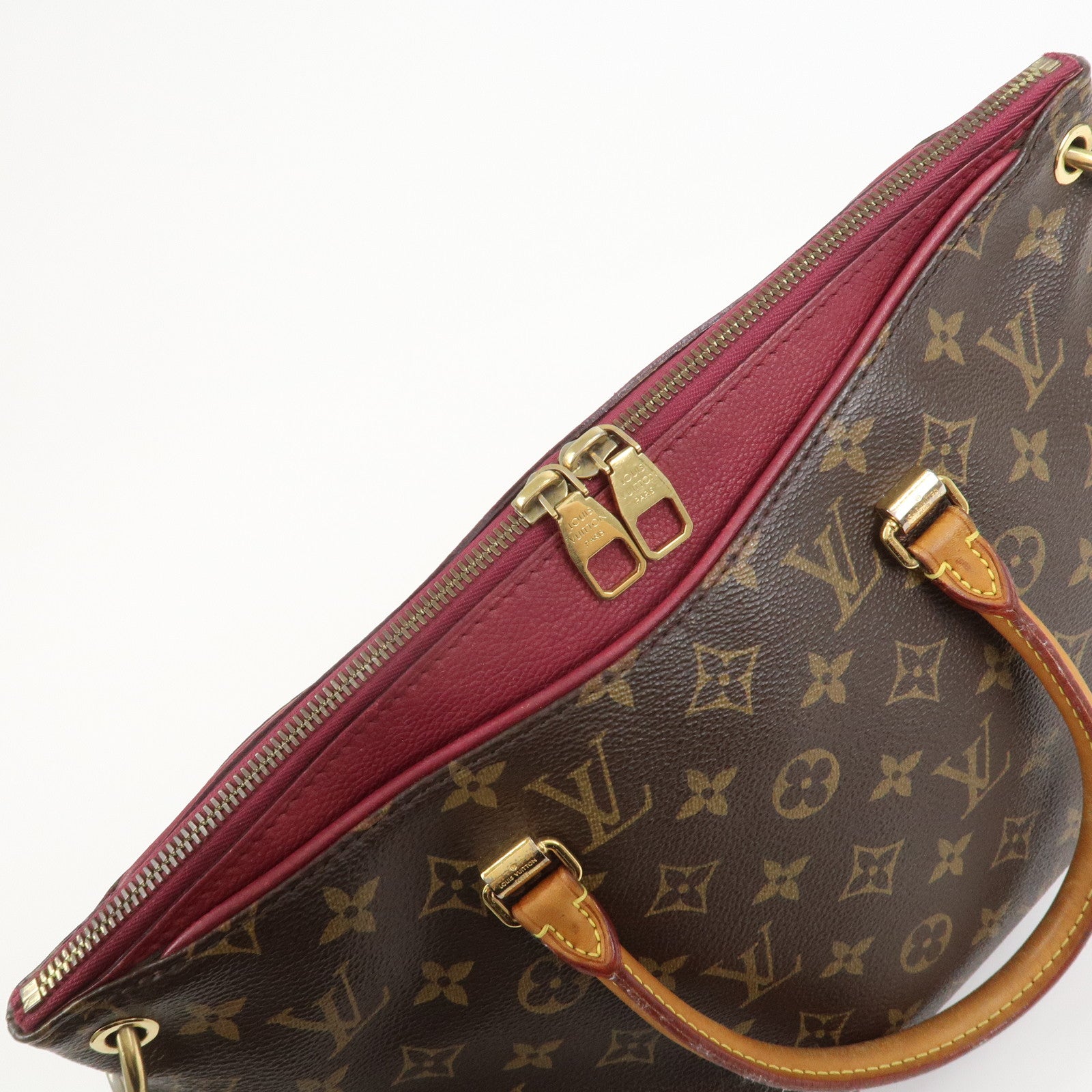 Louis Vuitton Monogram Pallas 2Way Hand Bag Aurore M40906