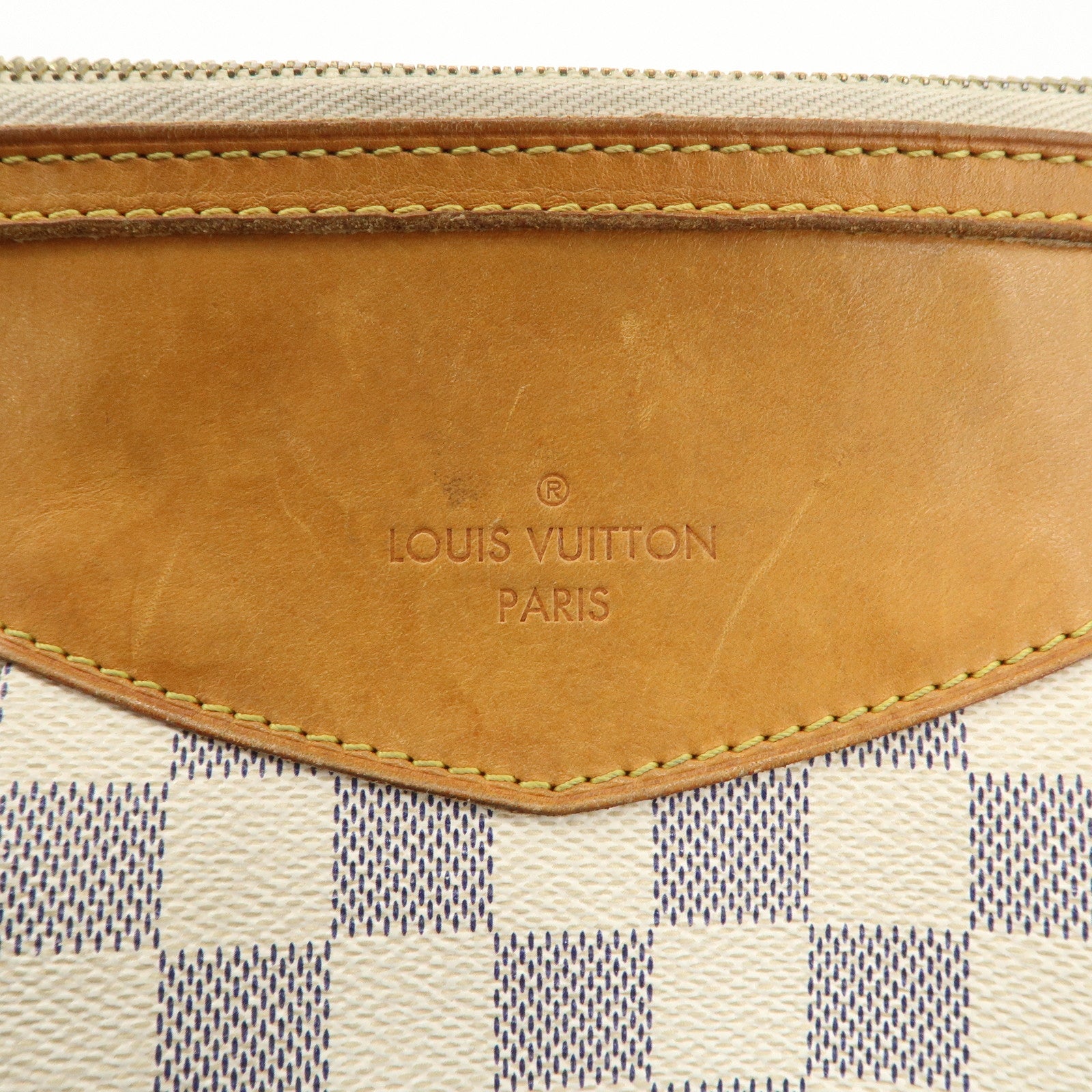 Louis Vuitton Damier Azur Siracusa MM Shoulder Bag N41112 Used