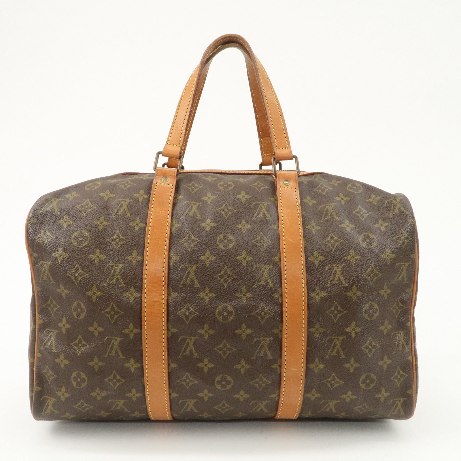 Louis Vuitton Monogram Sac Souple 45 Boston Bag Brown M41624 Used
