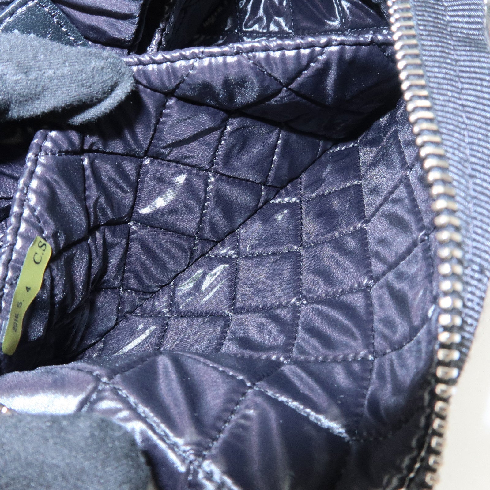 CHANEL Airline Nylon Pouch Cosmetic Pouch Black White