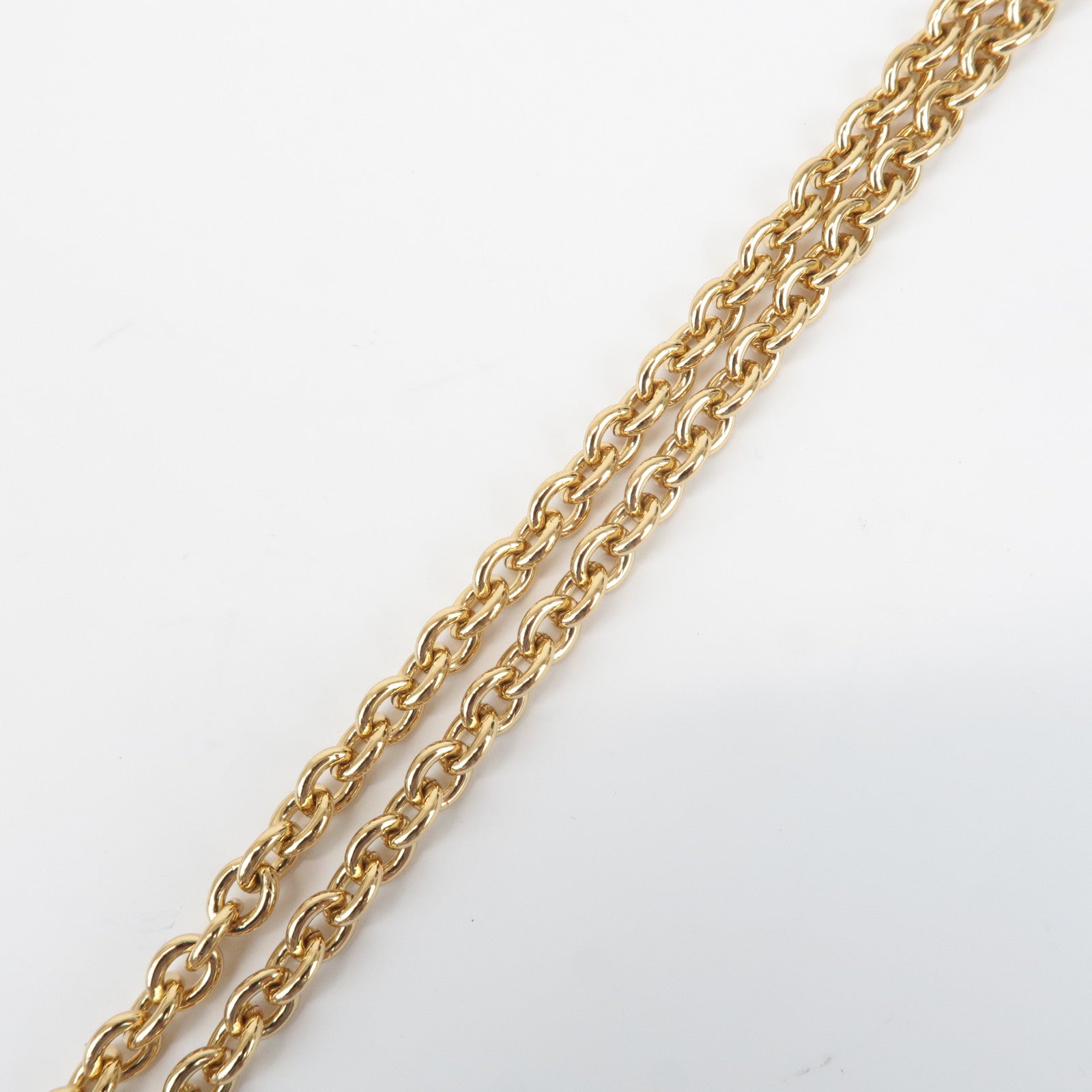 FENDI Leather Chain Shoulder Bag Purse Gold HDW Pink 8M0276 Used