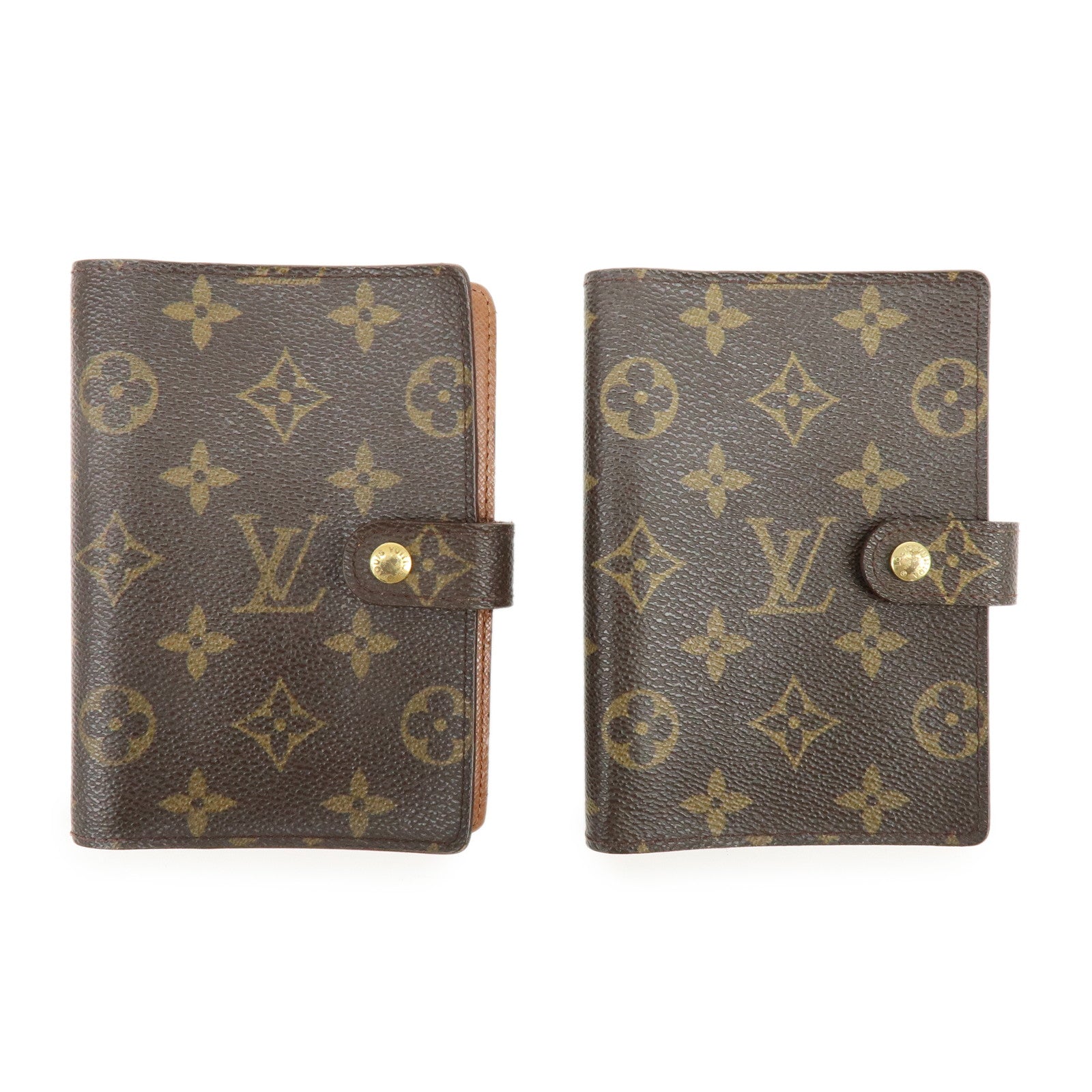 Louis Vuitton Monogram Set of 2 Agenda PM Planner Cover R20005